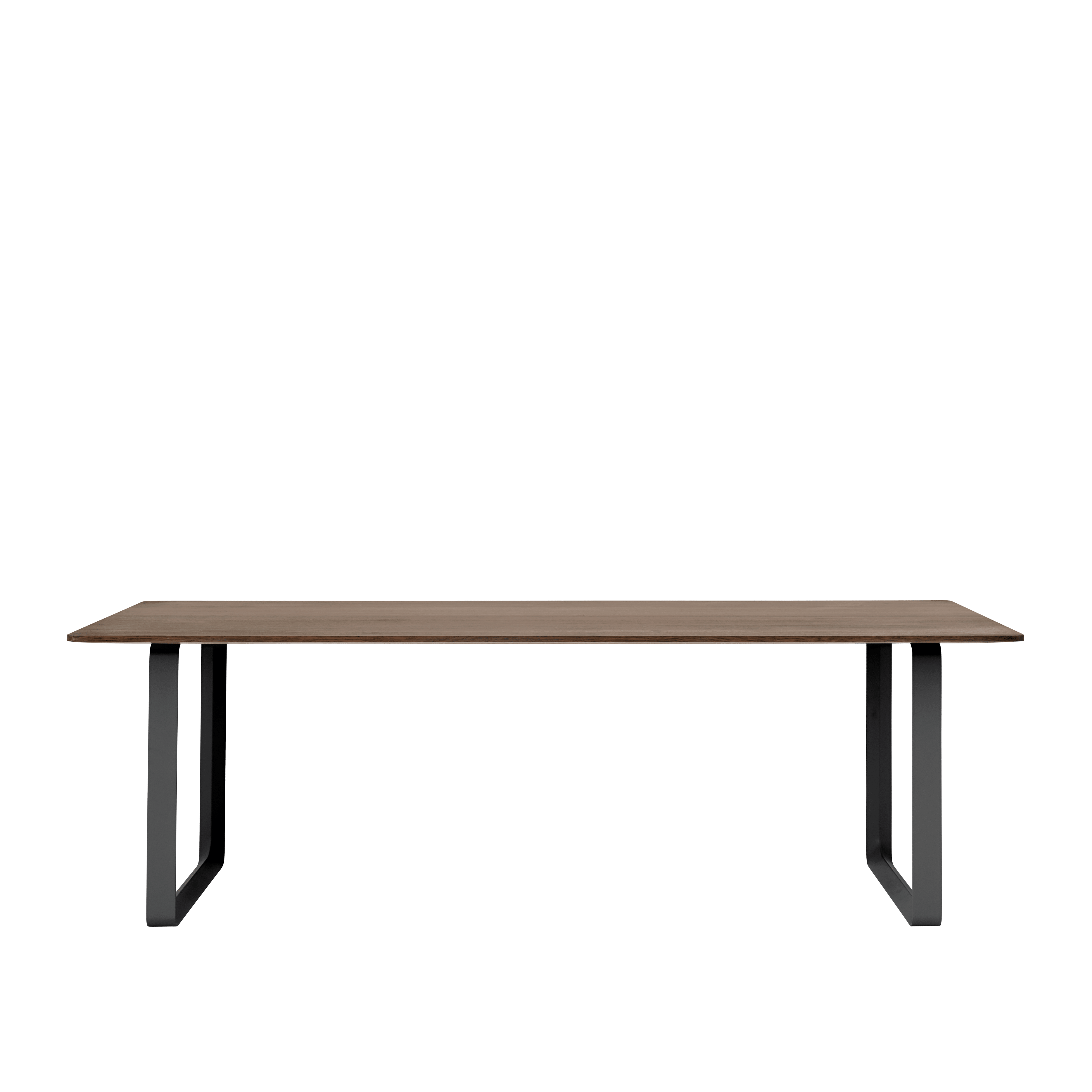 Table 70/70 dark oak wood with black base