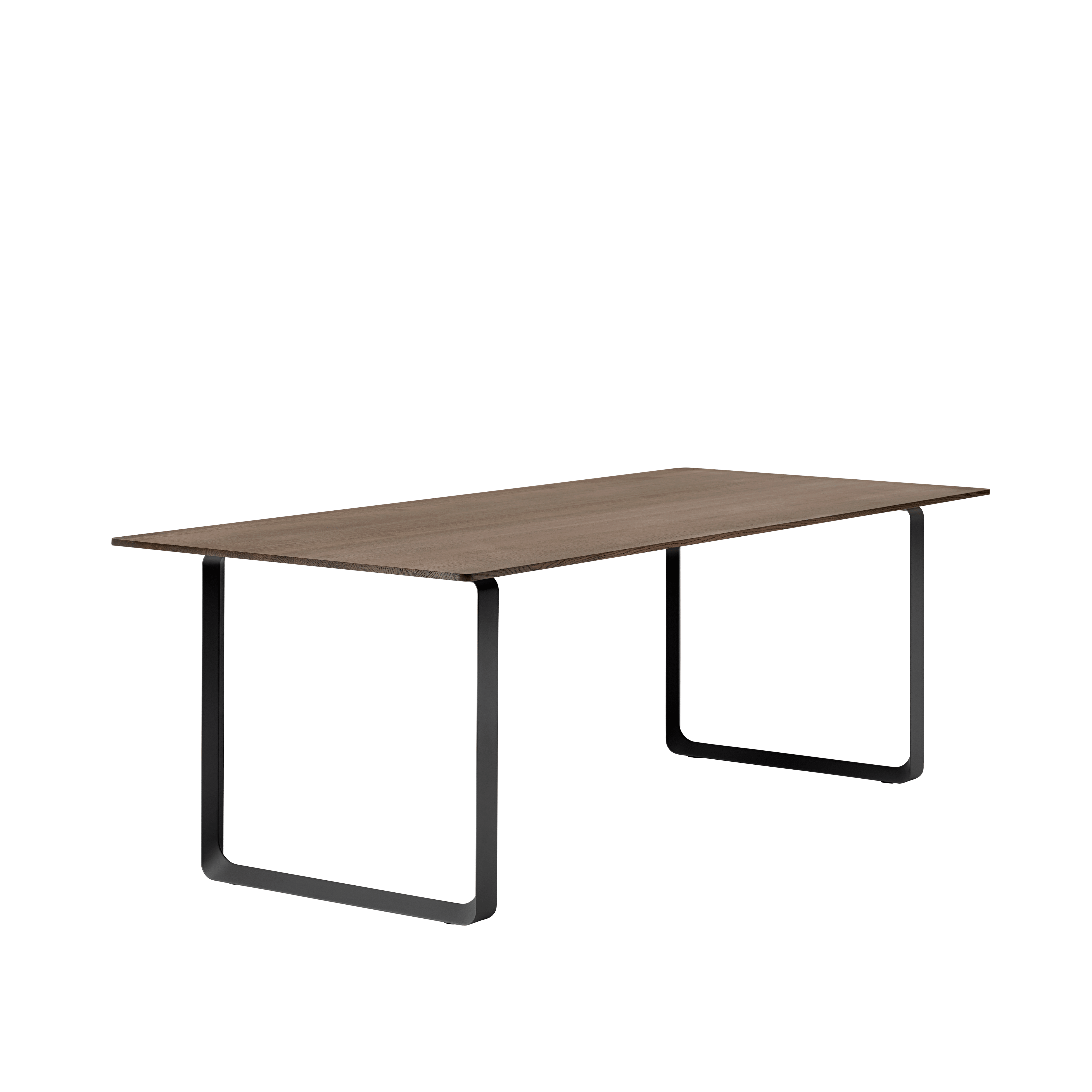 Table 70/70 dark oak wood with black base