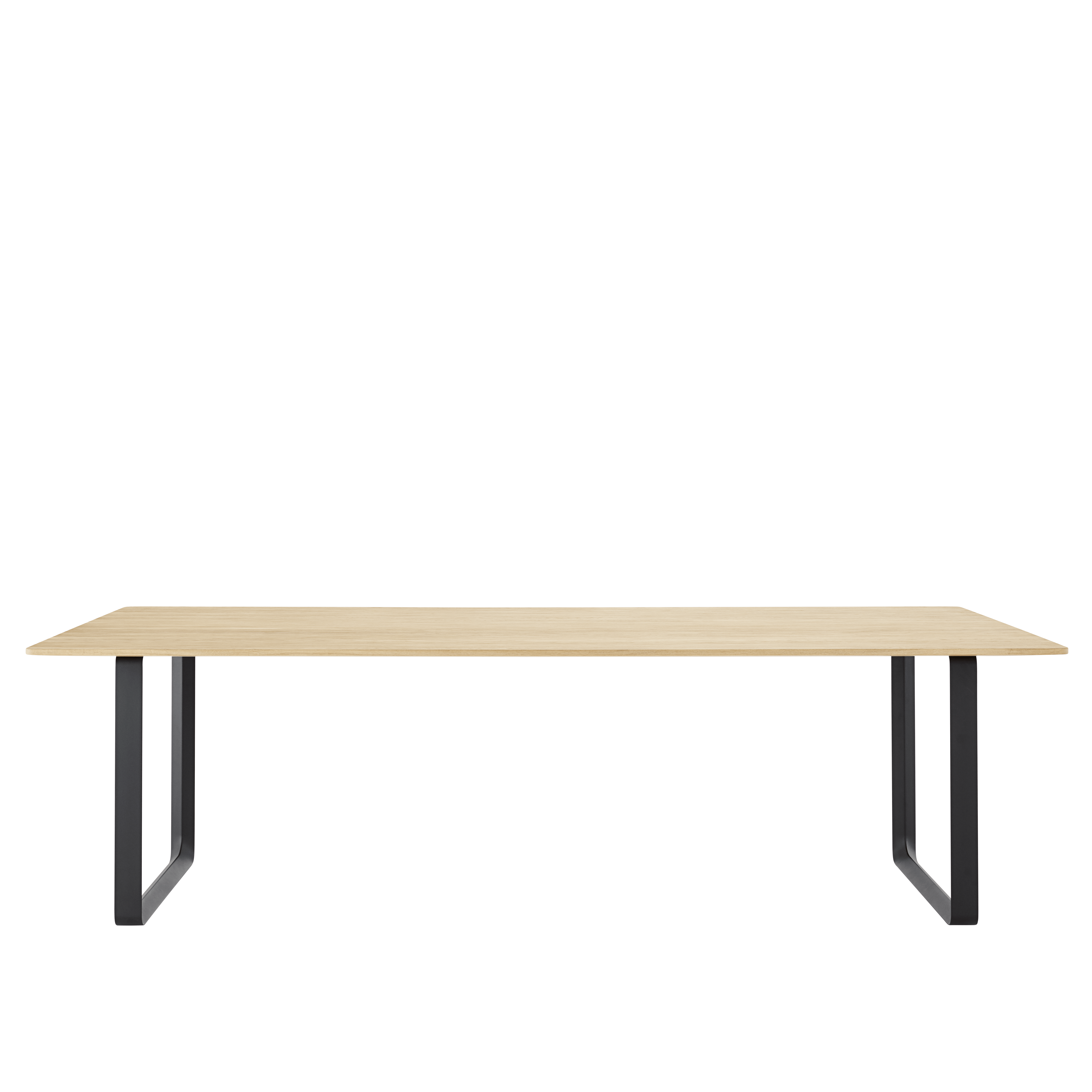 Table 70/70 oak wood with black base