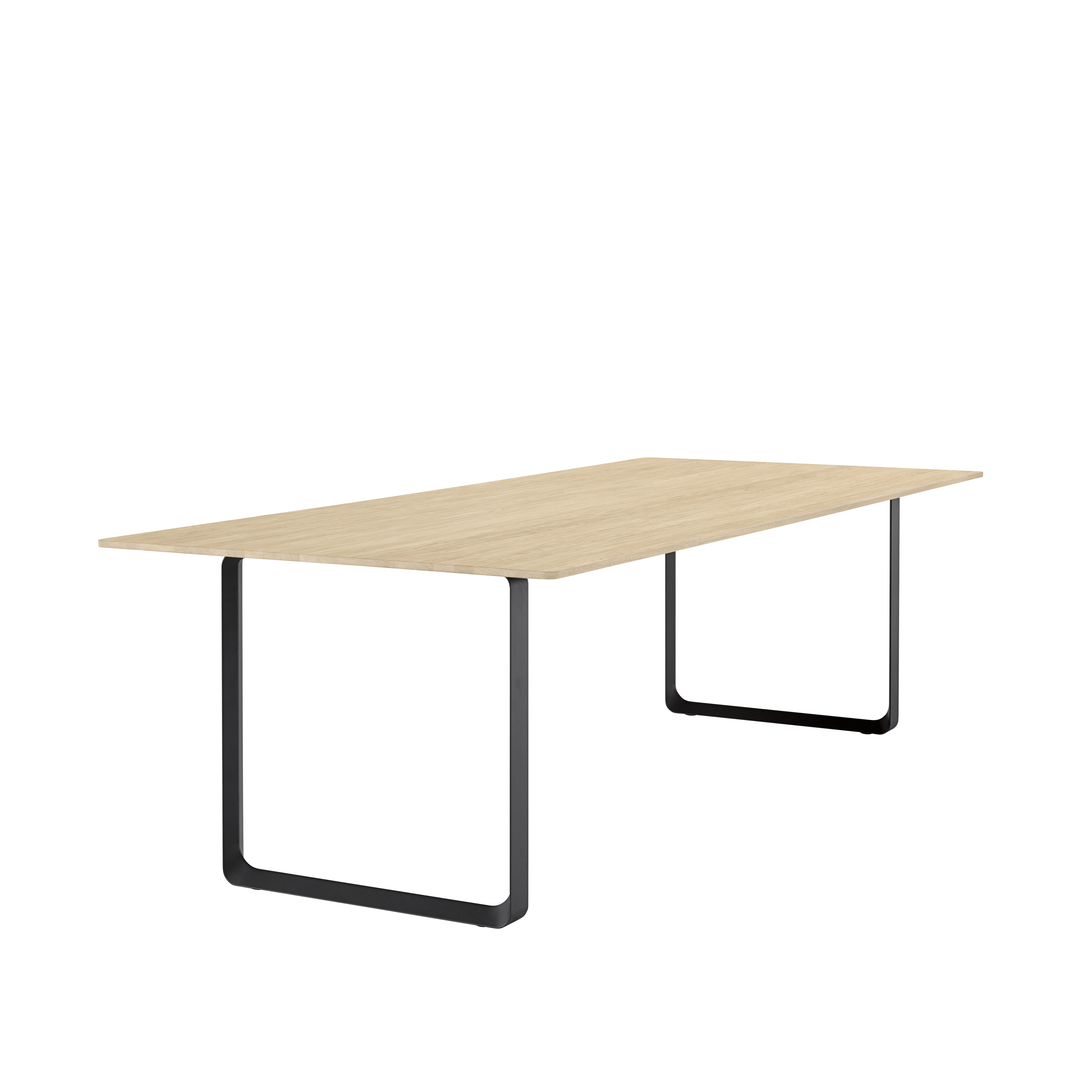 Table 70/70 oak wood with black base
