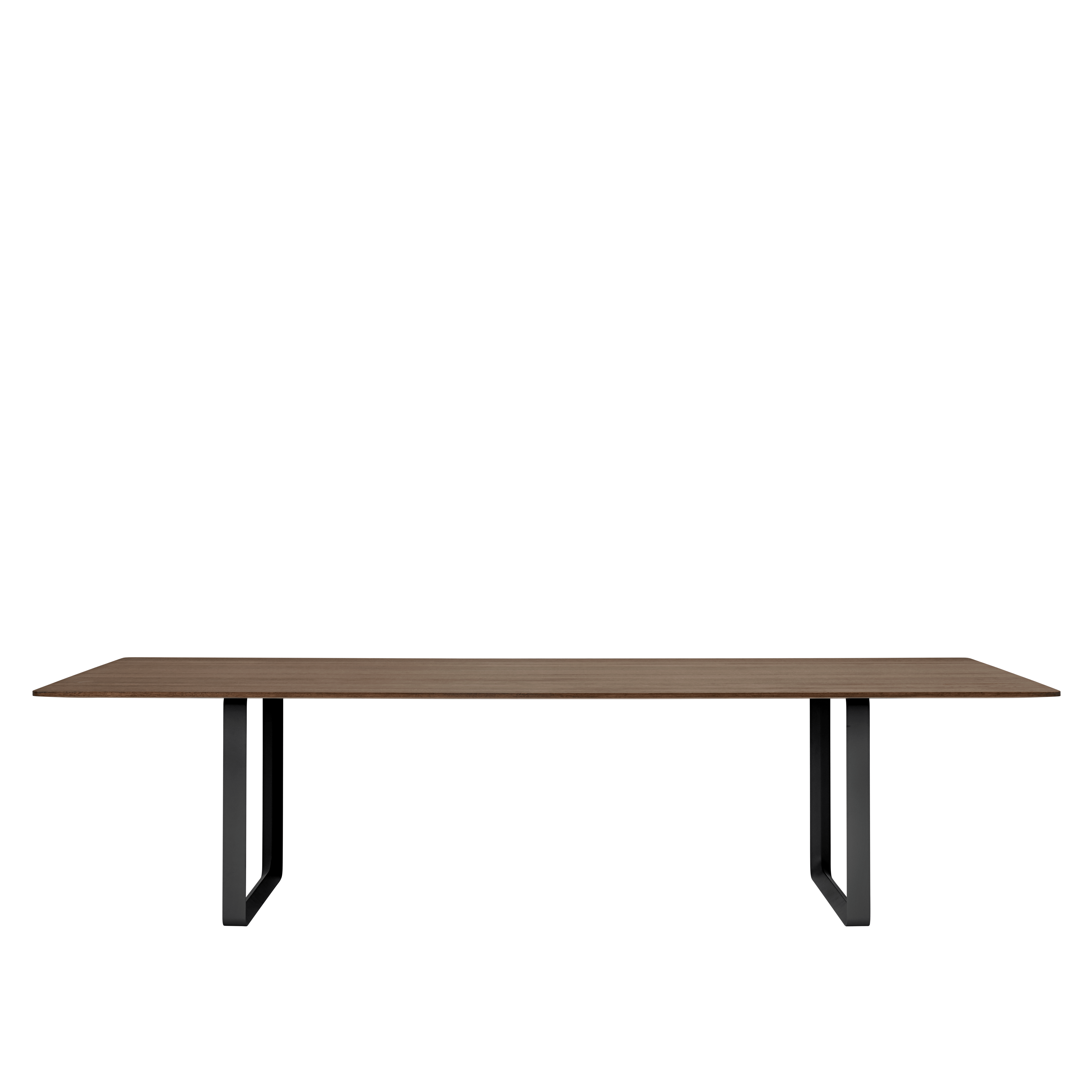 Table 70/70 dark oak wood with black base