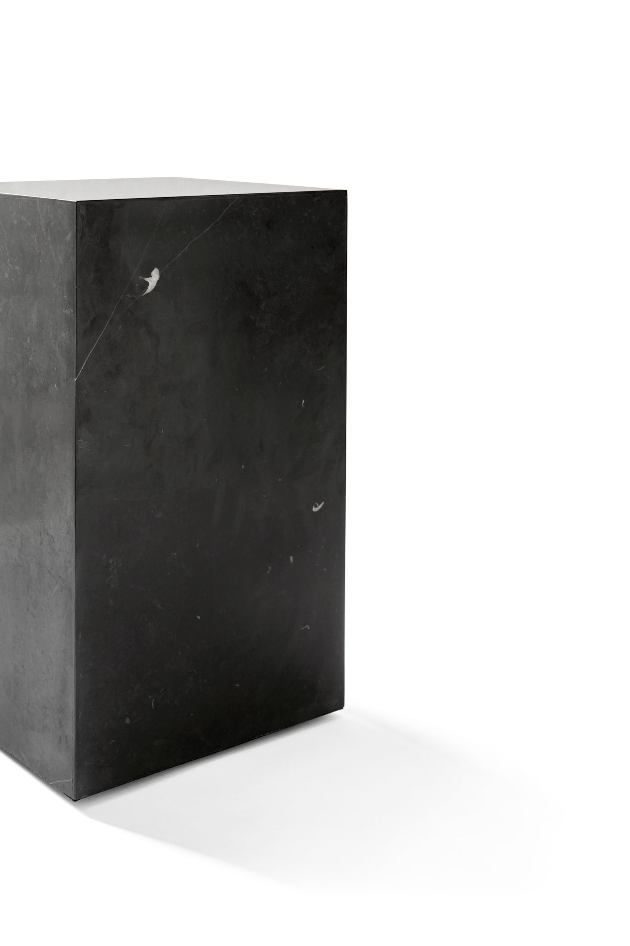 Beistelltisch PLINTH grauer Marmor