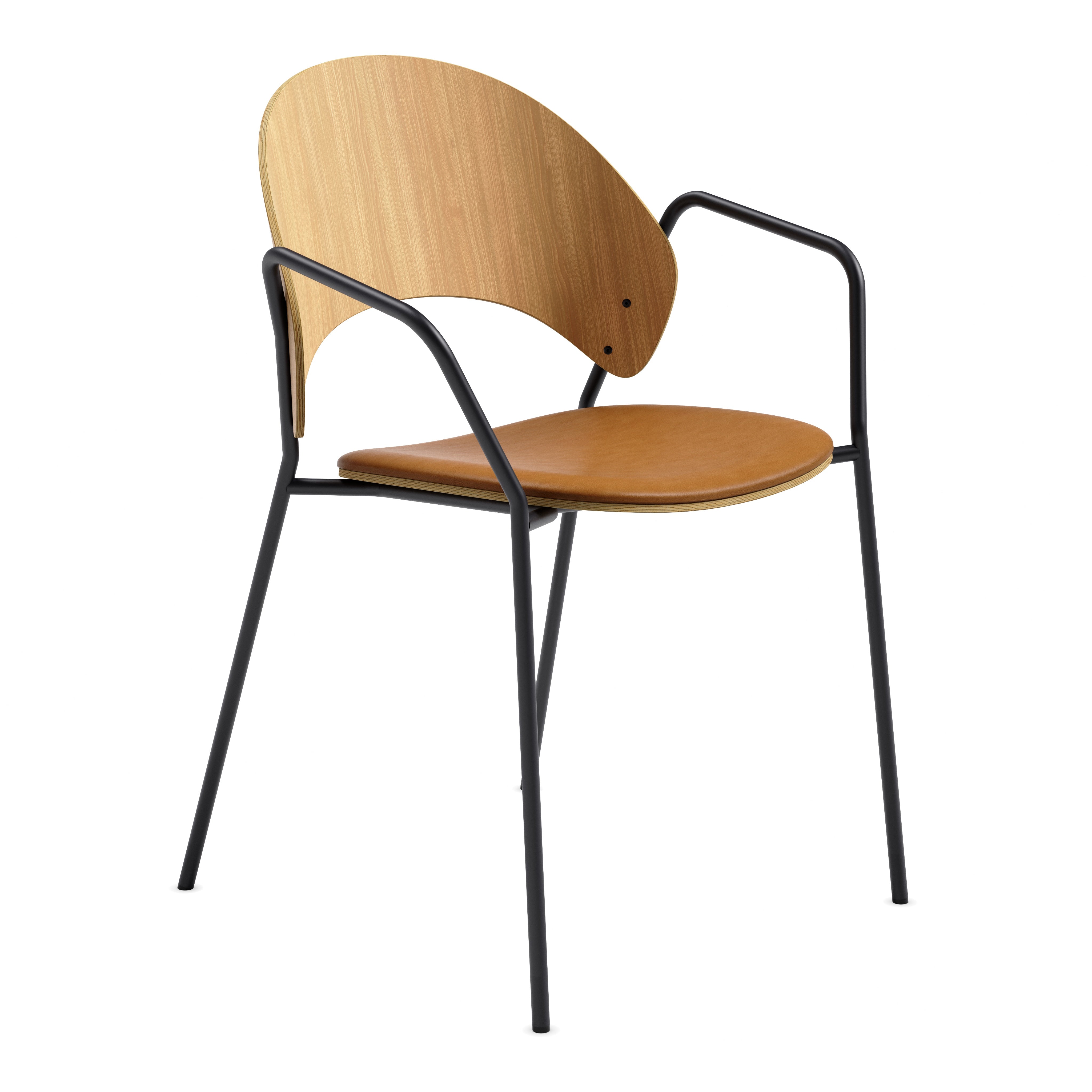 DOSINA Armchair with Oak Veneer