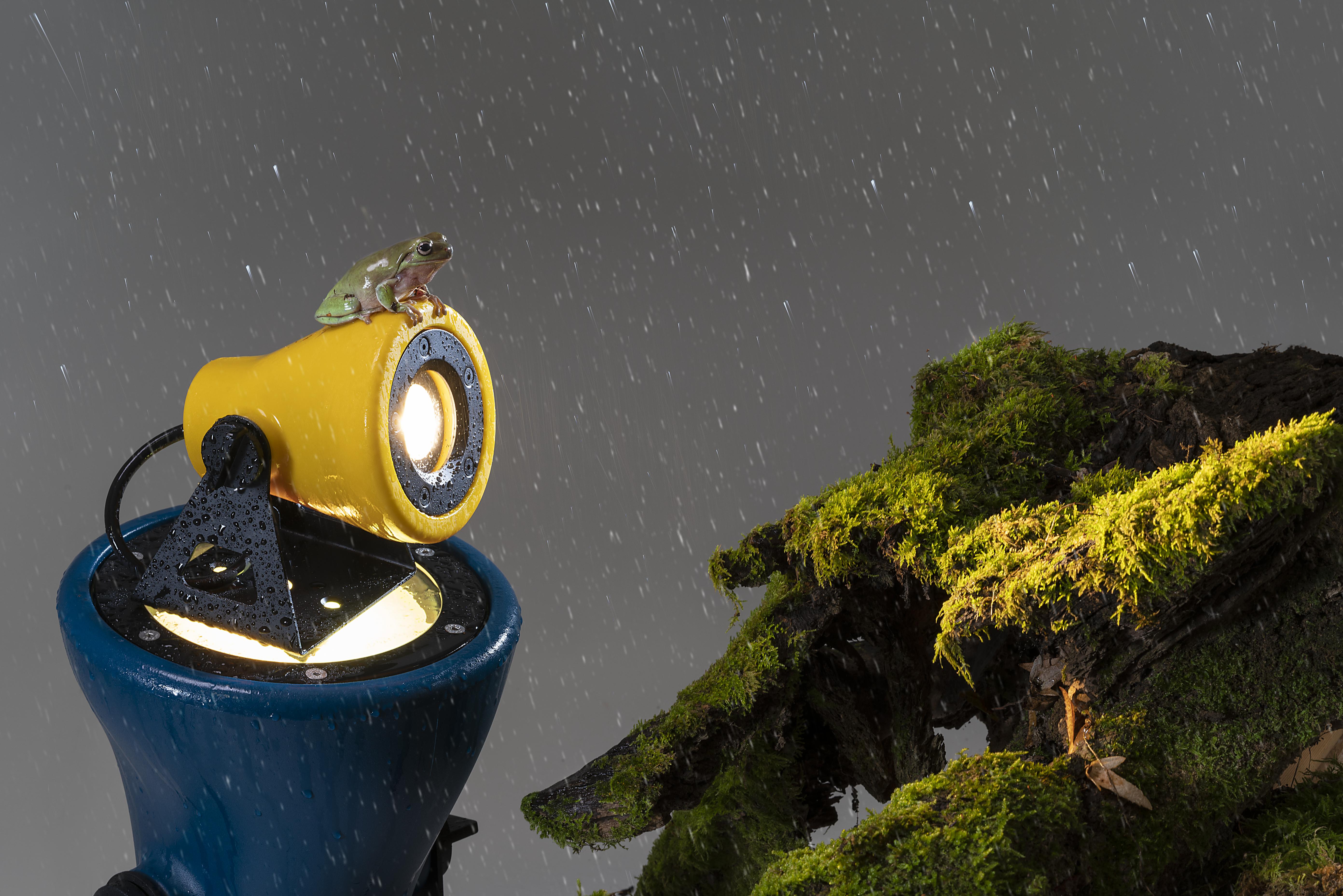 Lampa zewnętrzna podłogowa FROG żółty