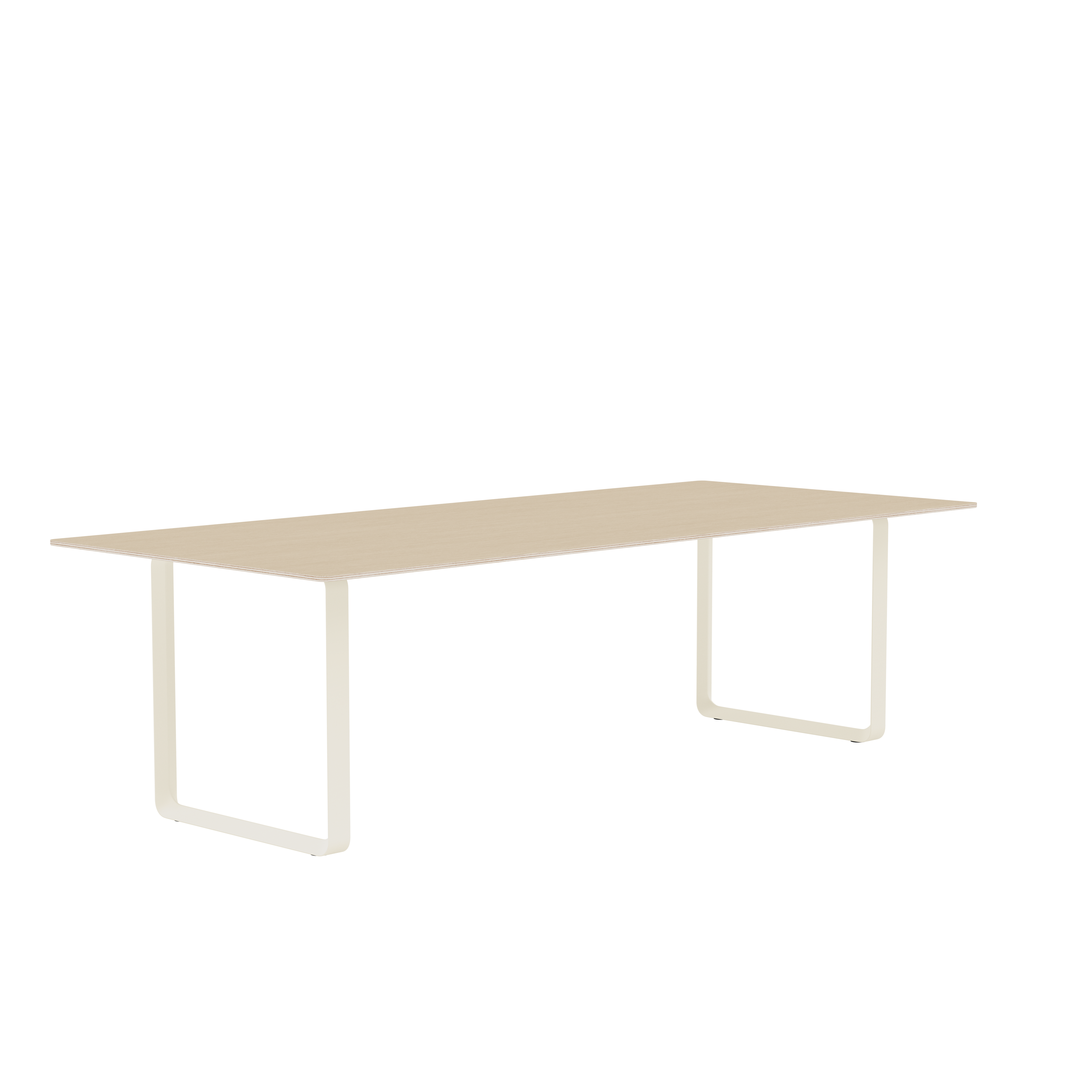 70/70 Oak Veneer Table with Sand Base