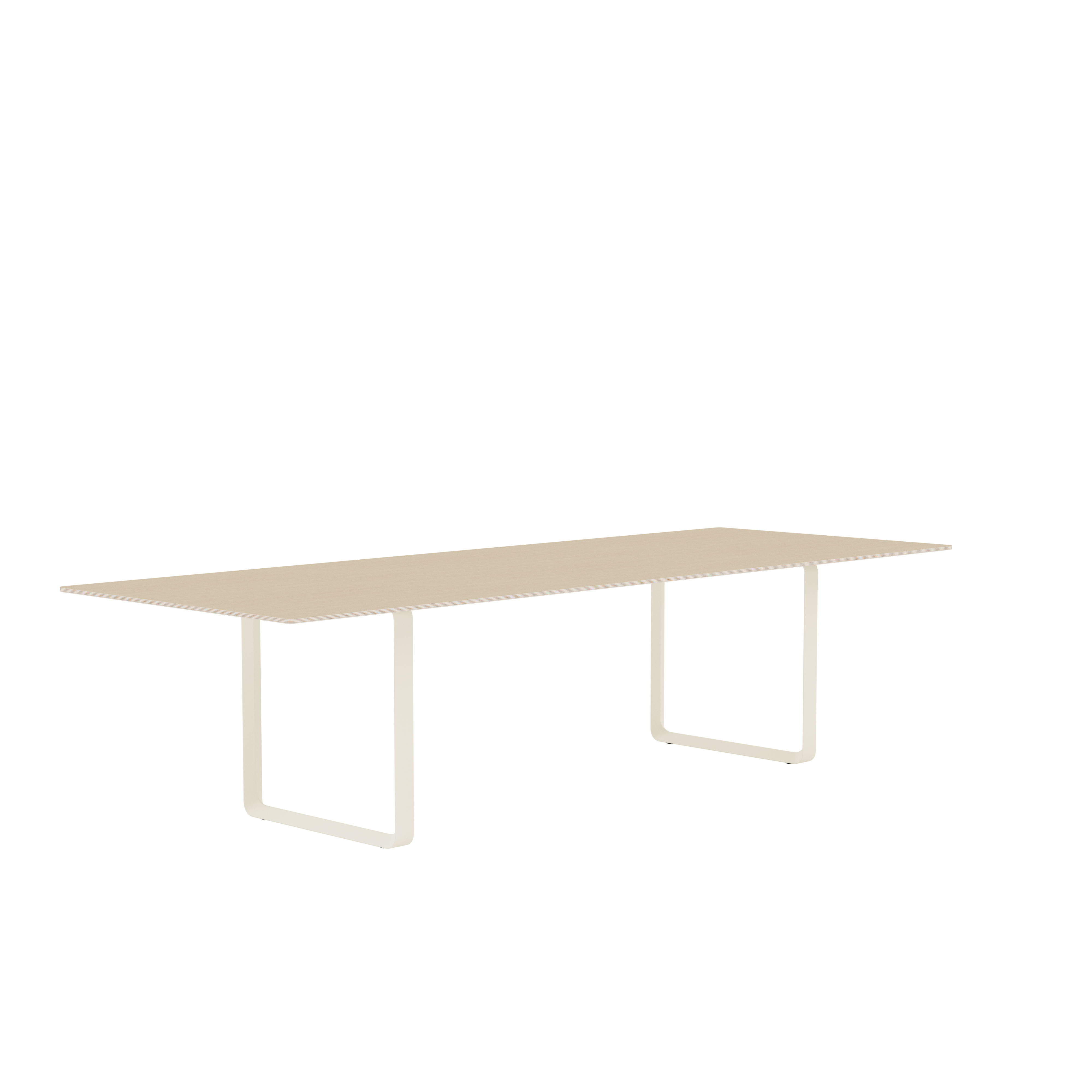 70/70 Oak Veneer Table with Sand Base