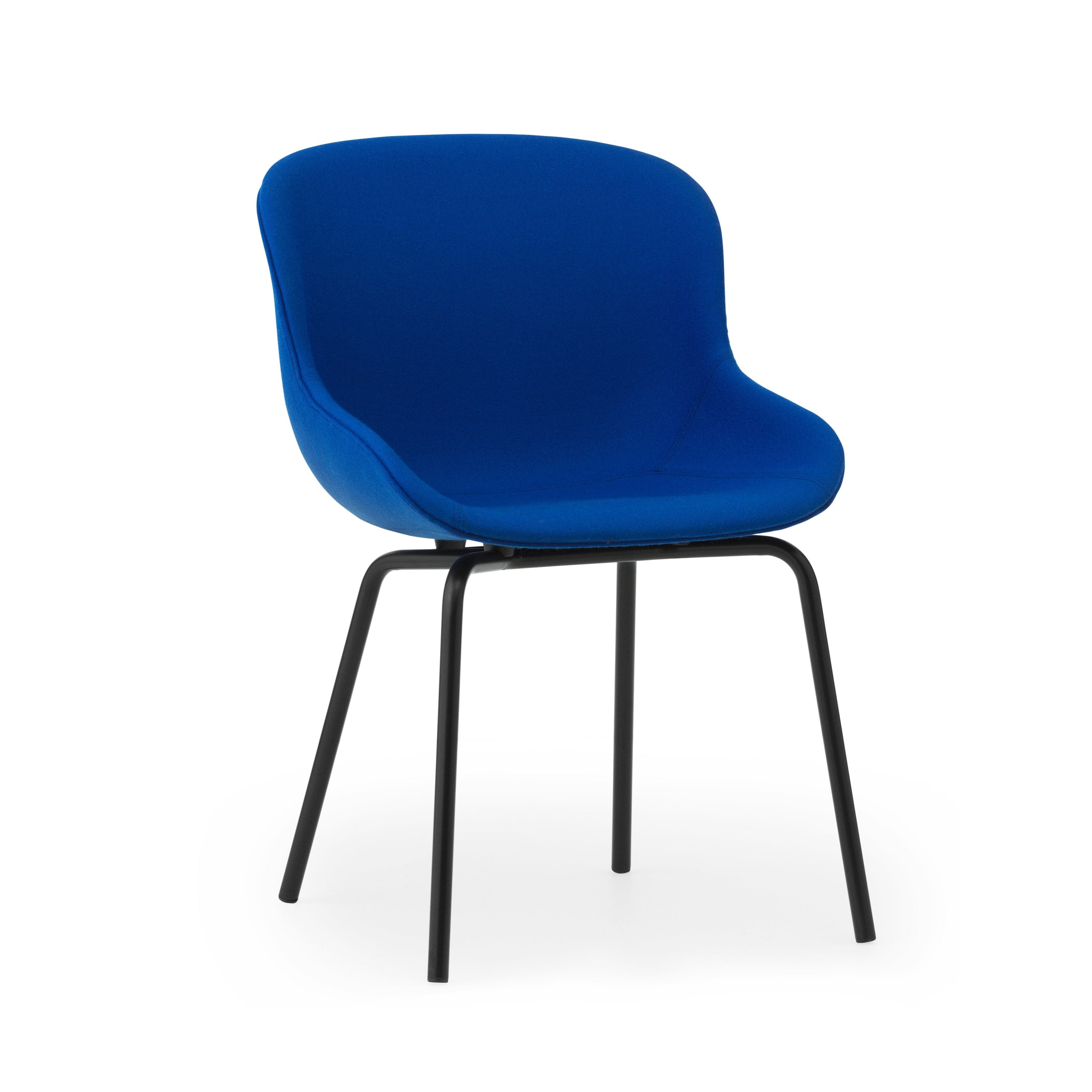Hyg chair upholstered with a black base