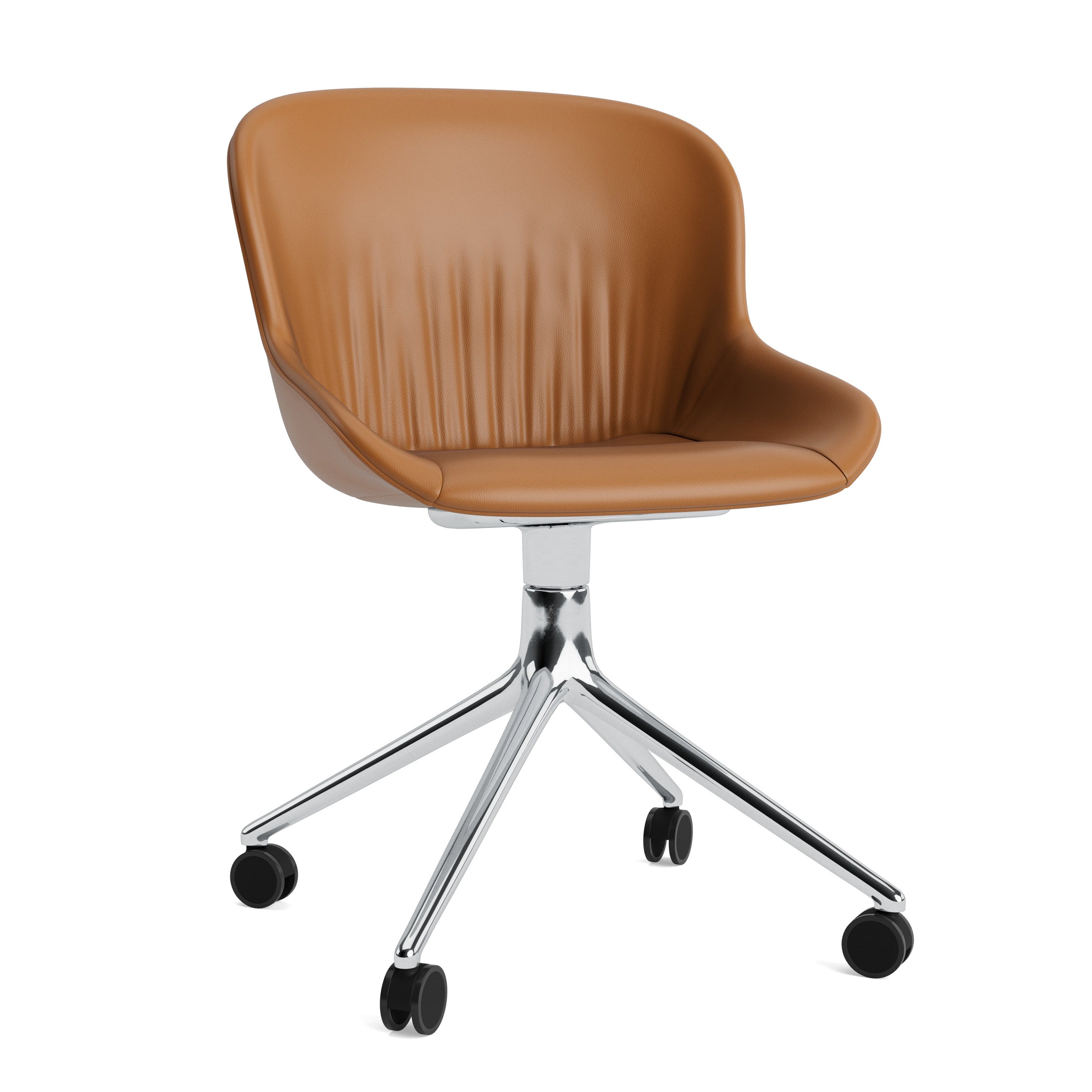 Hyg Comfort 4W gepolsterter Bürostuhl mit einer Aluminiumbasis