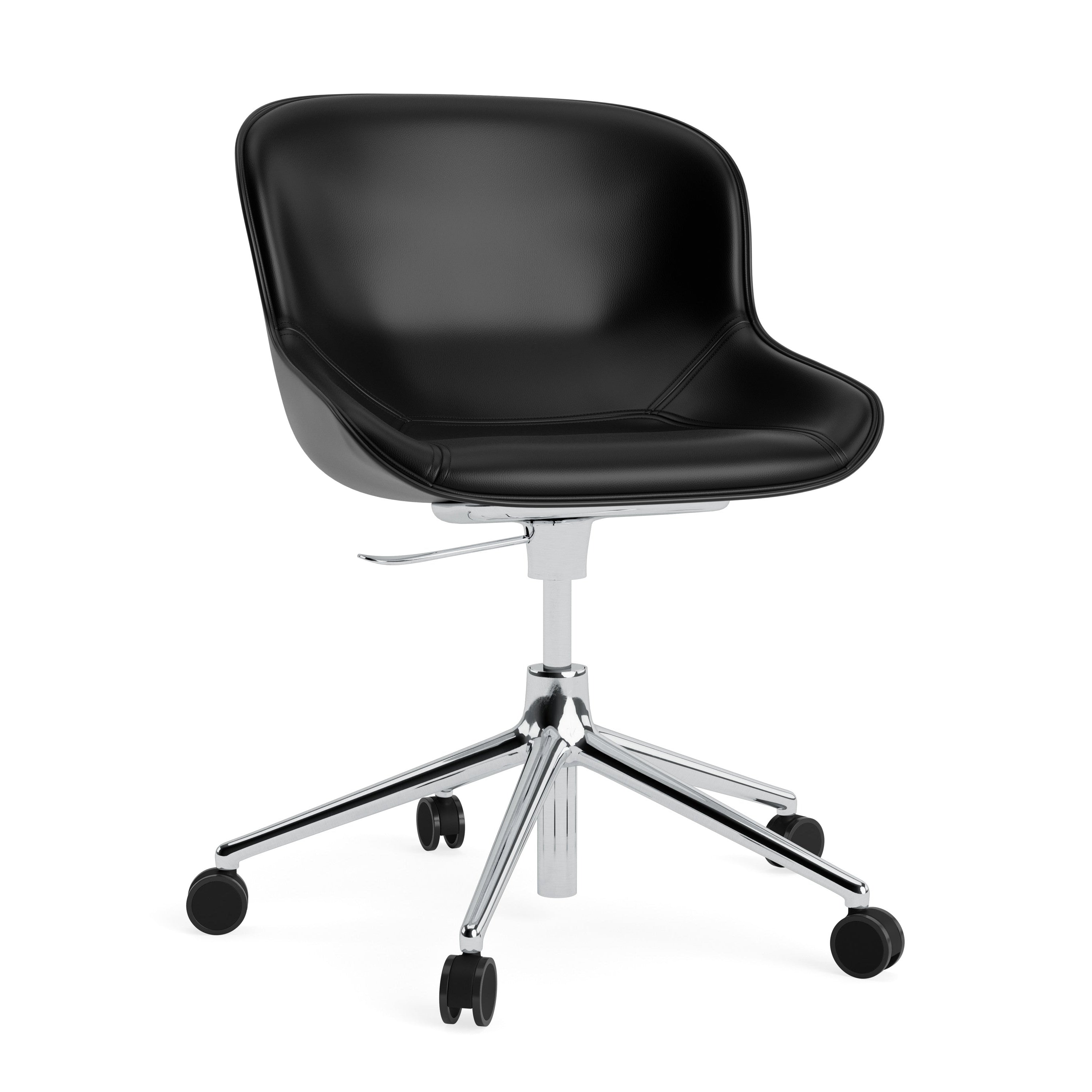 Hyg 5W gepolsterter Bürostuhl Schwarz mit einer Aluminiumbasis