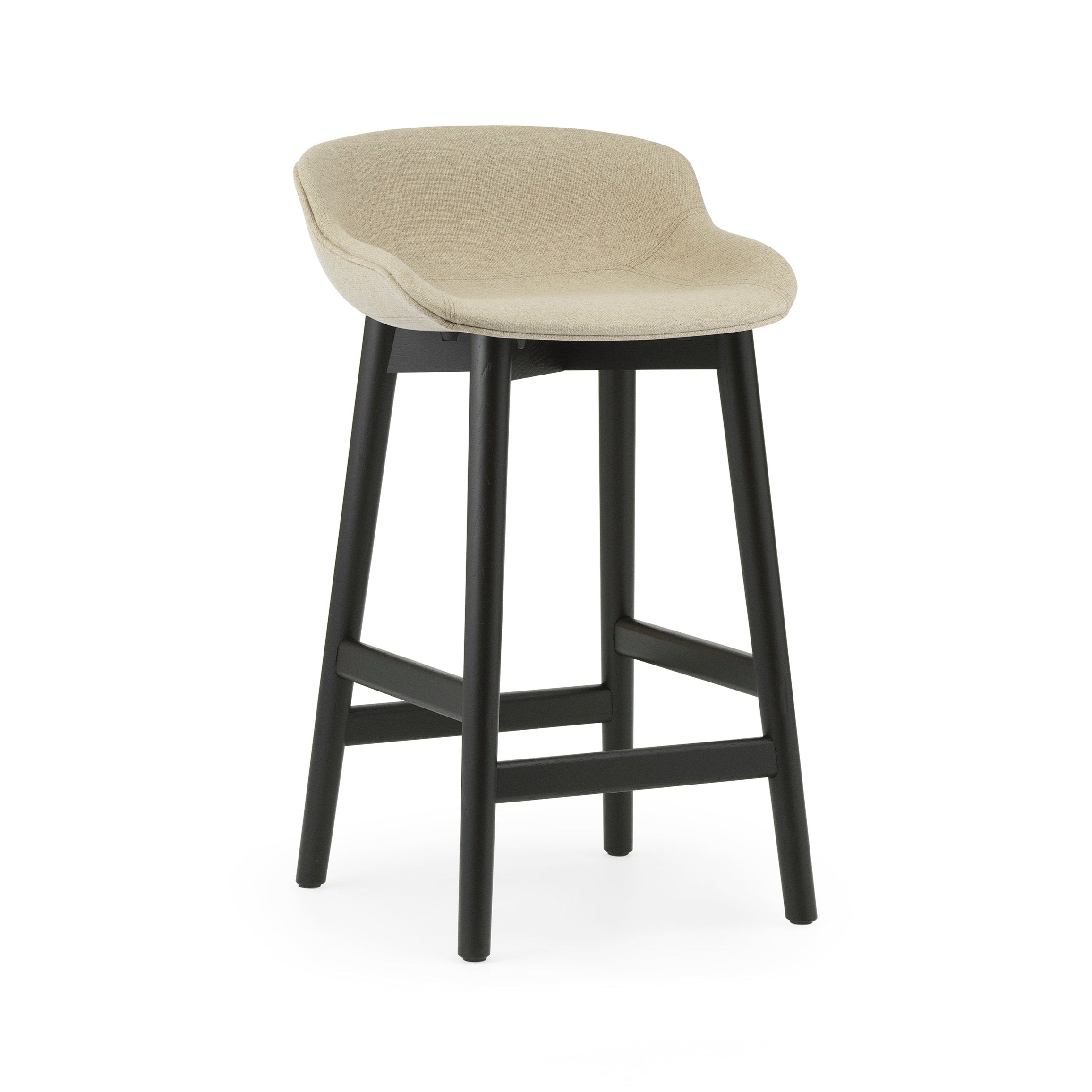 Hyg Upholstered Bar Chair with a black oak base