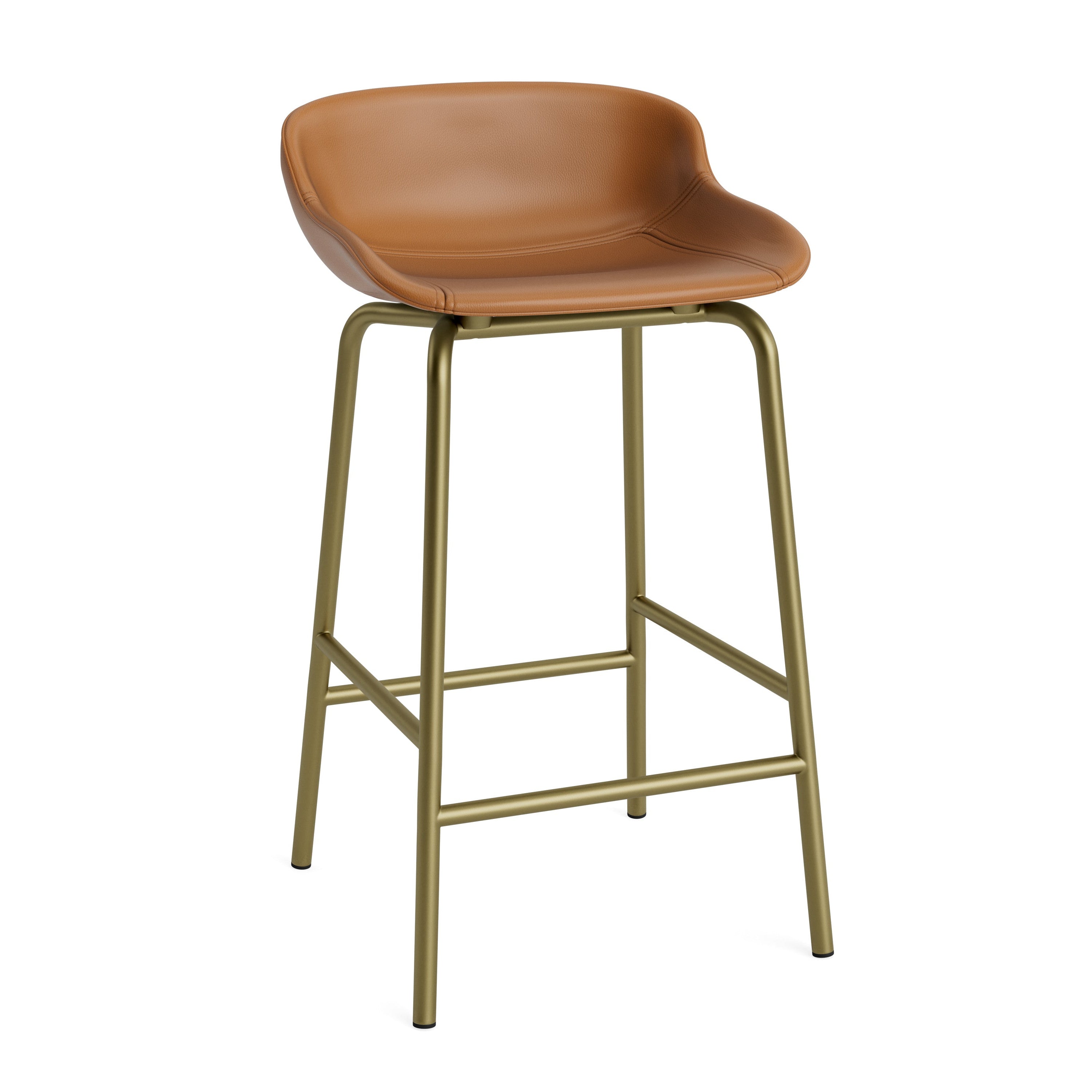 Hyg Upholstered Bar Chair with olive base
