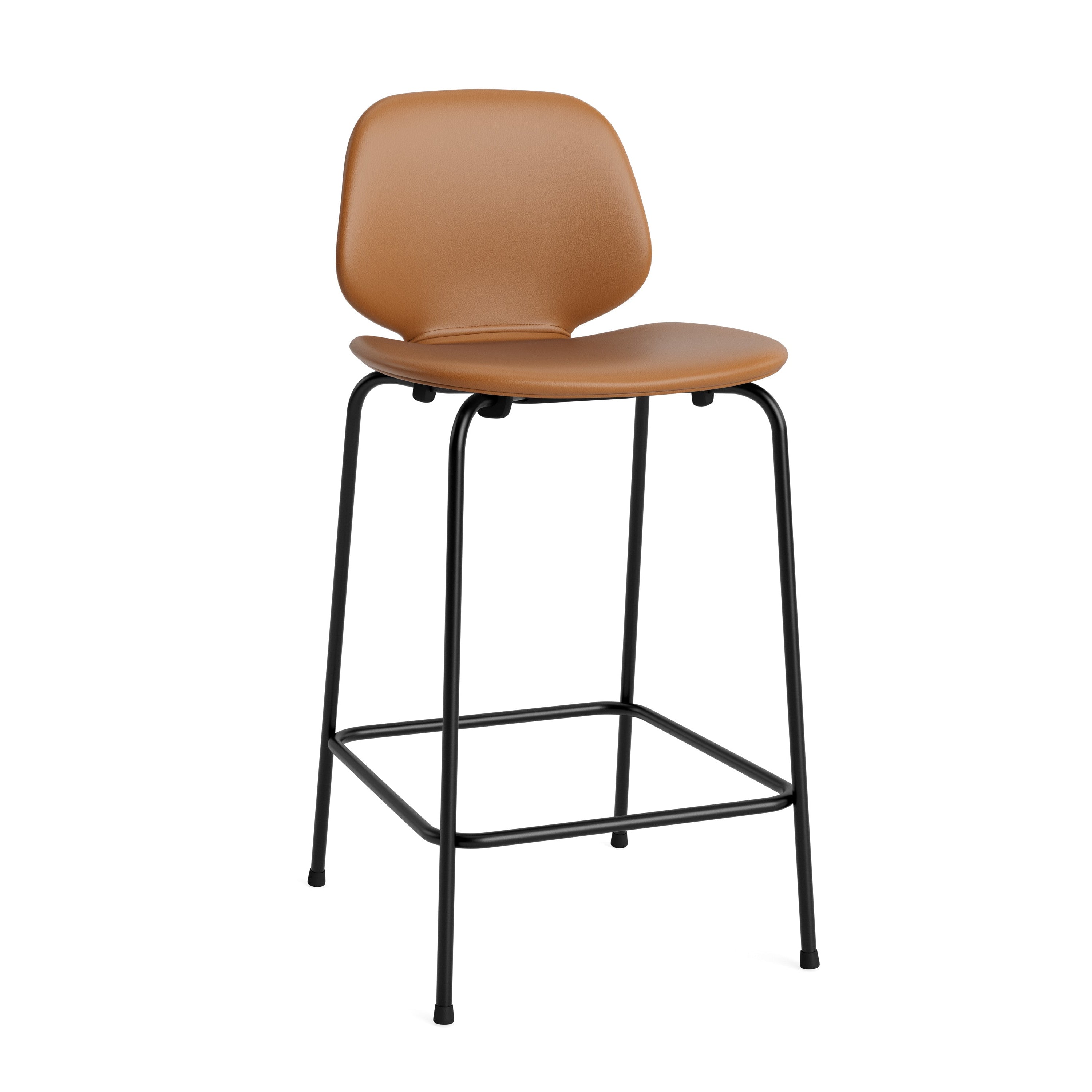 Bar chair upholstered with a black base