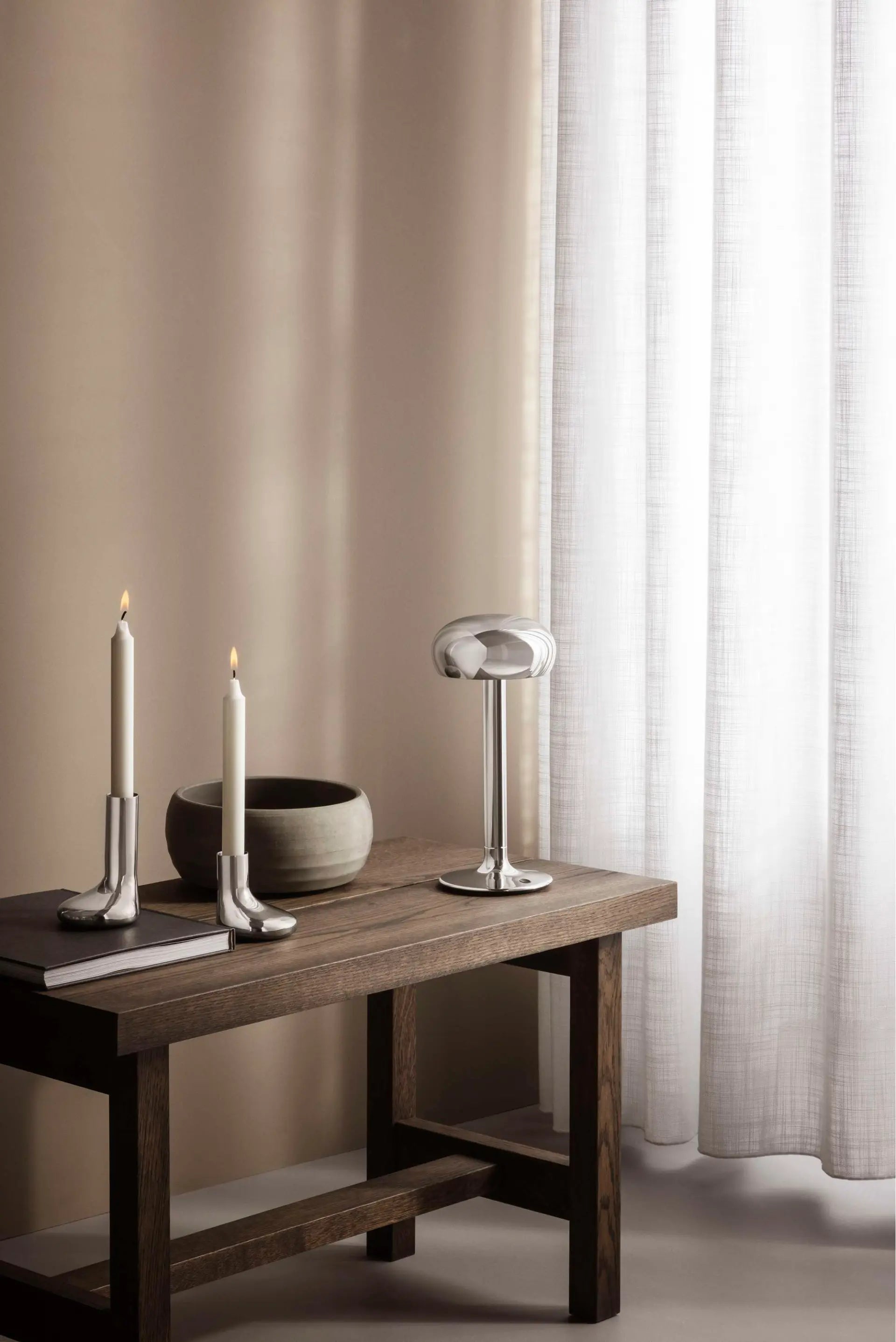 Tragbare Lampe EMENDO silber
