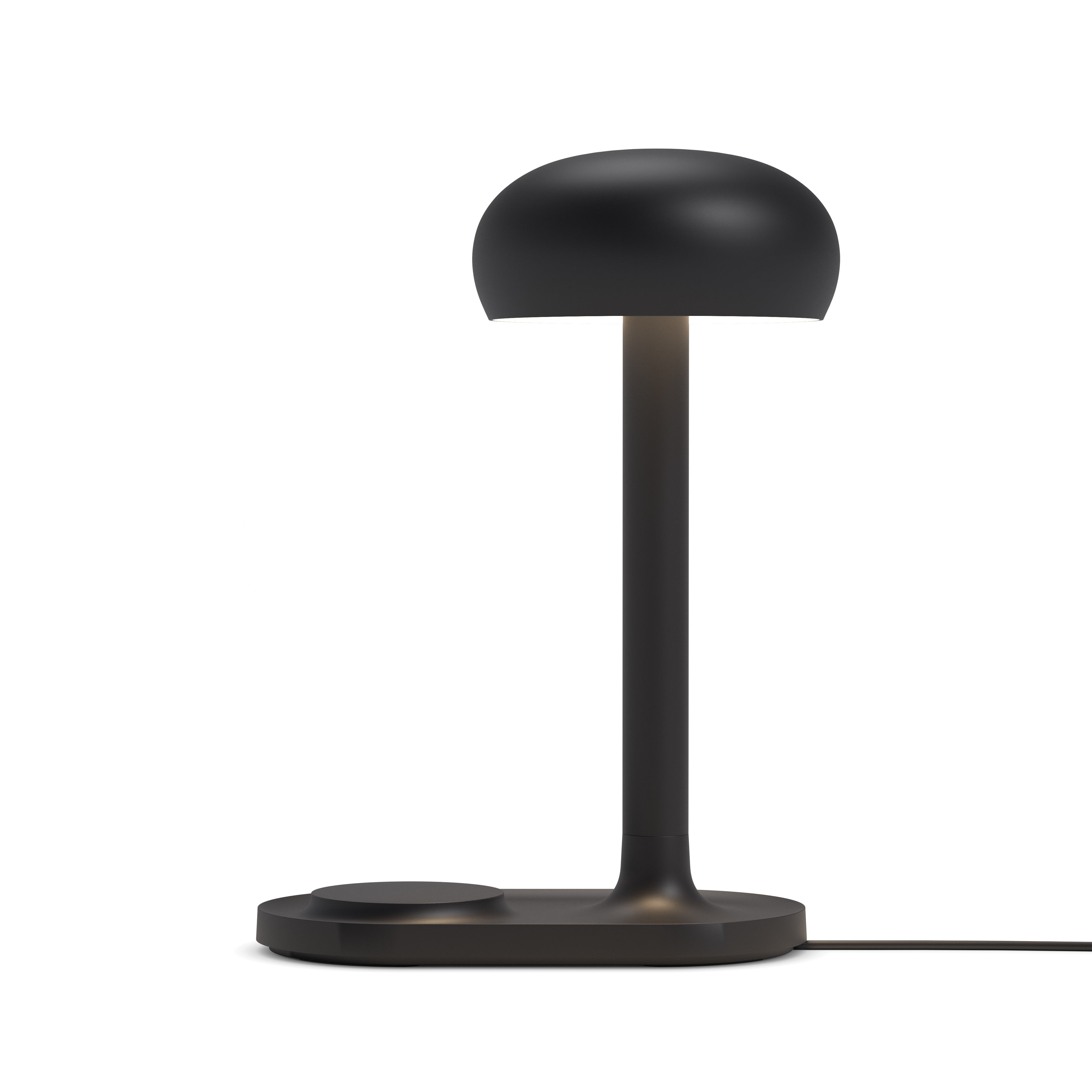 Tischlampe mit kabellosem Ladegerät EMENDO schwarz