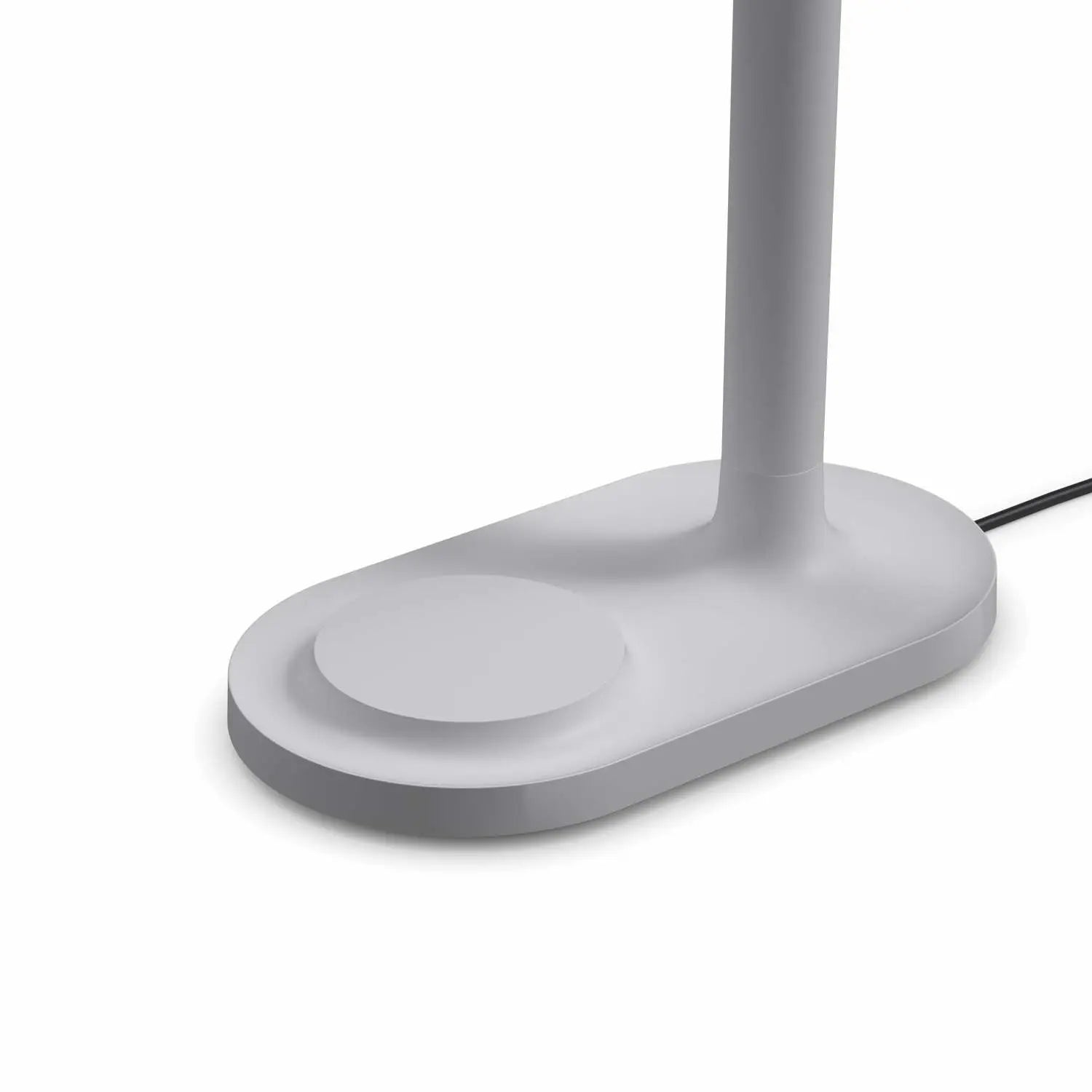 Tischlampe mit kabellosem Ladegerät EMENDO grau