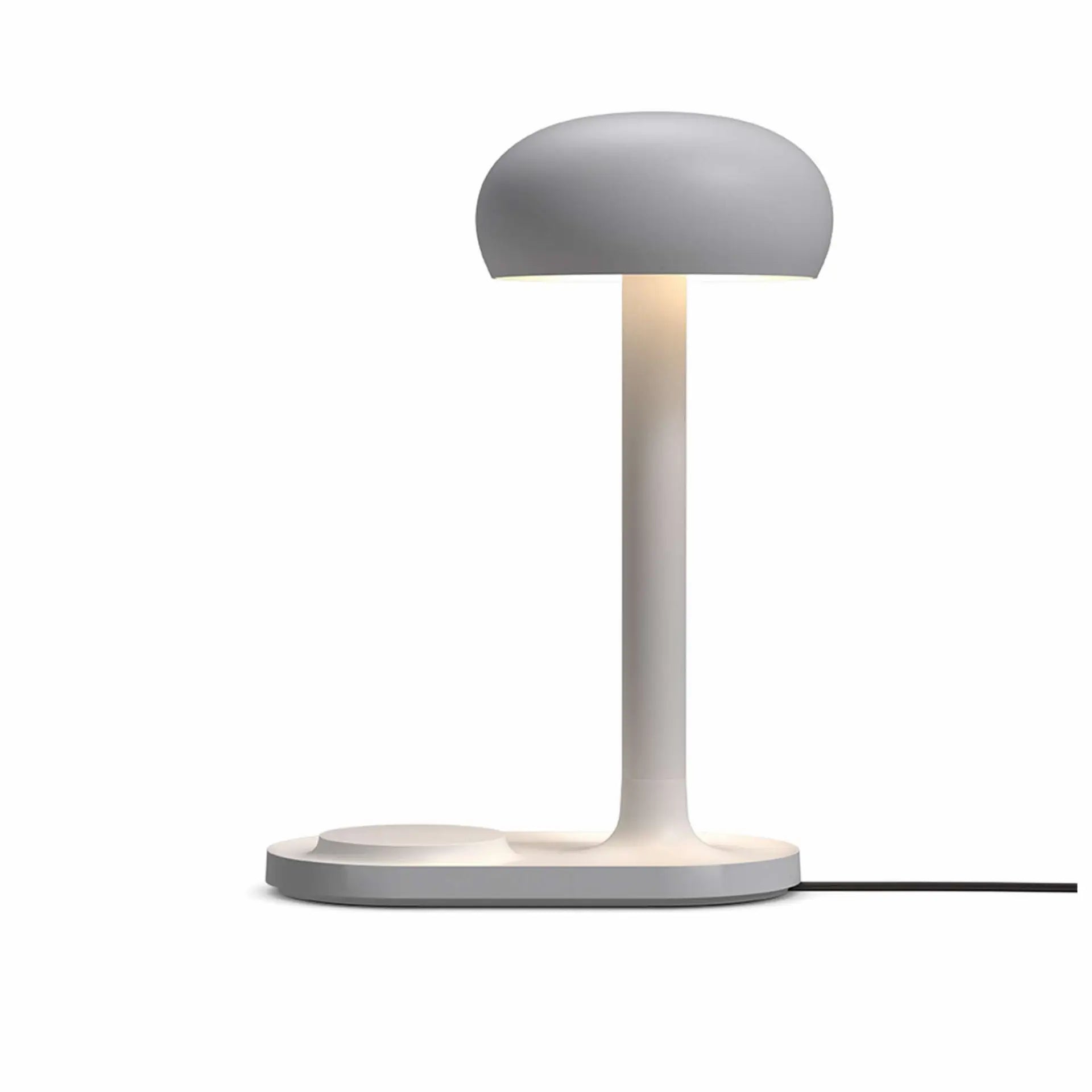 Tischlampe mit kabellosem Ladegerät EMENDO grau