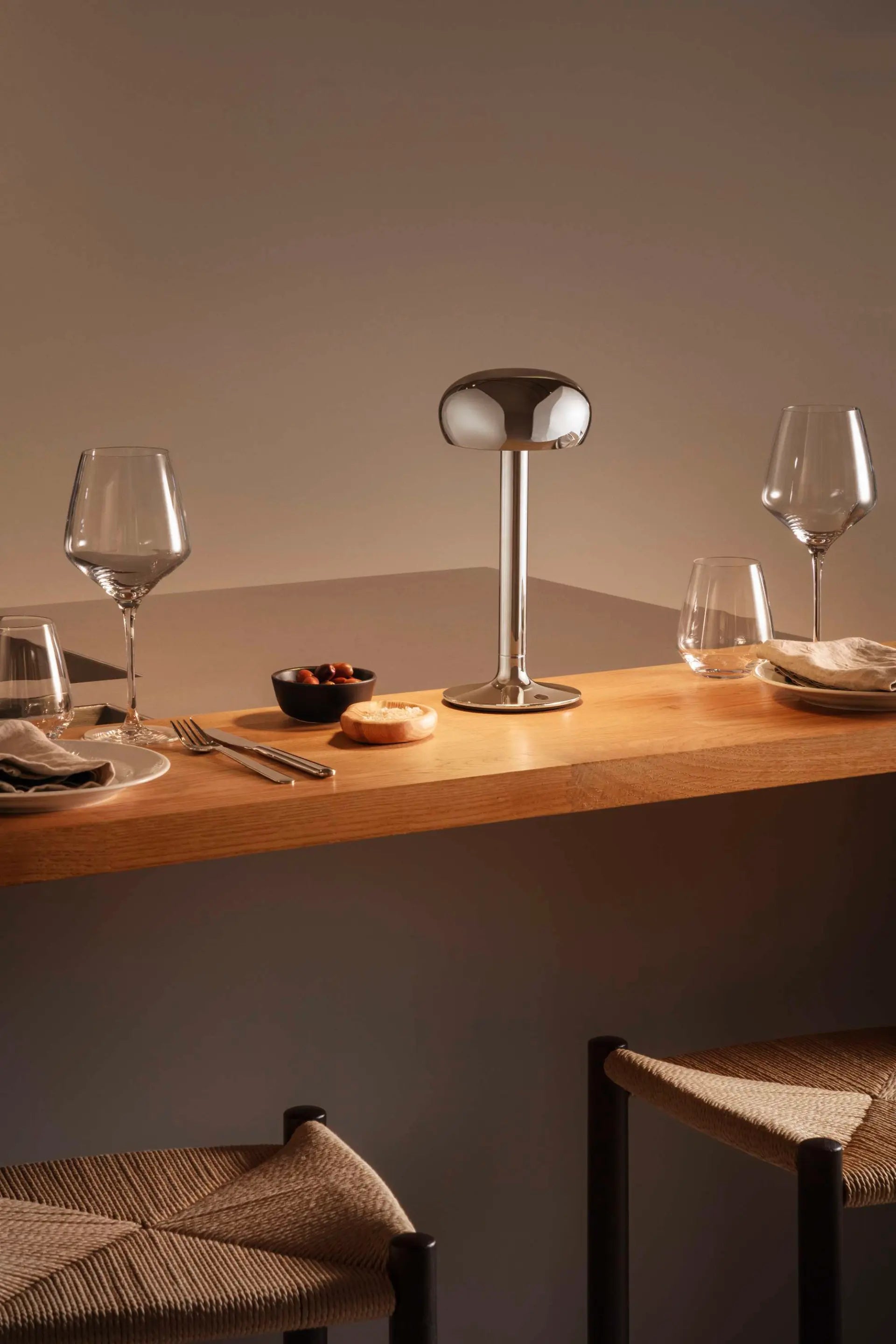 Tragbare Lampe EMENDO silber