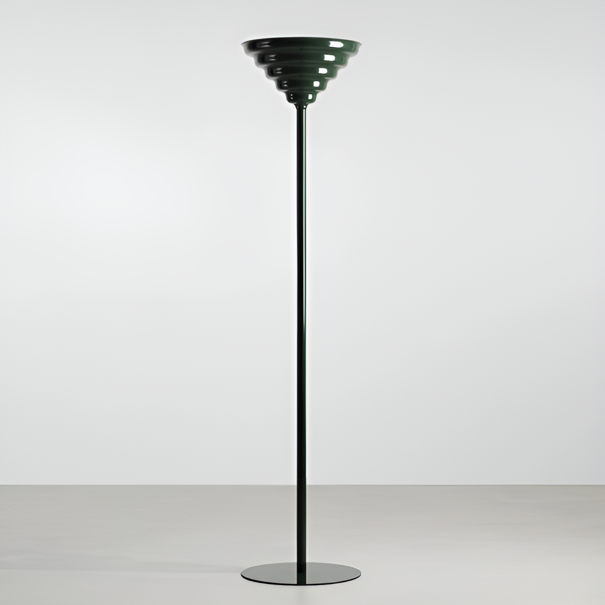 Green wave floor lamp