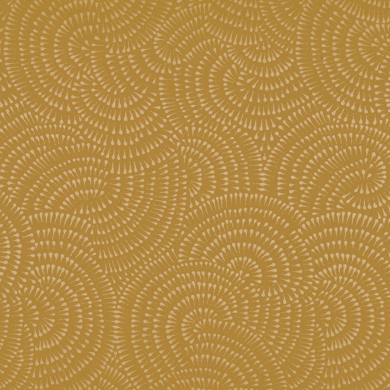 Abstract Pattern Wallpaper CASCADE - MUSTARD