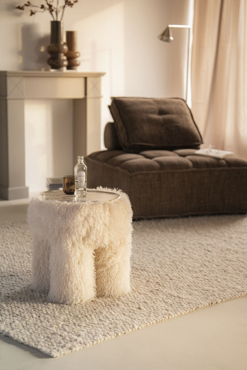 Hocker DOODLY beige
