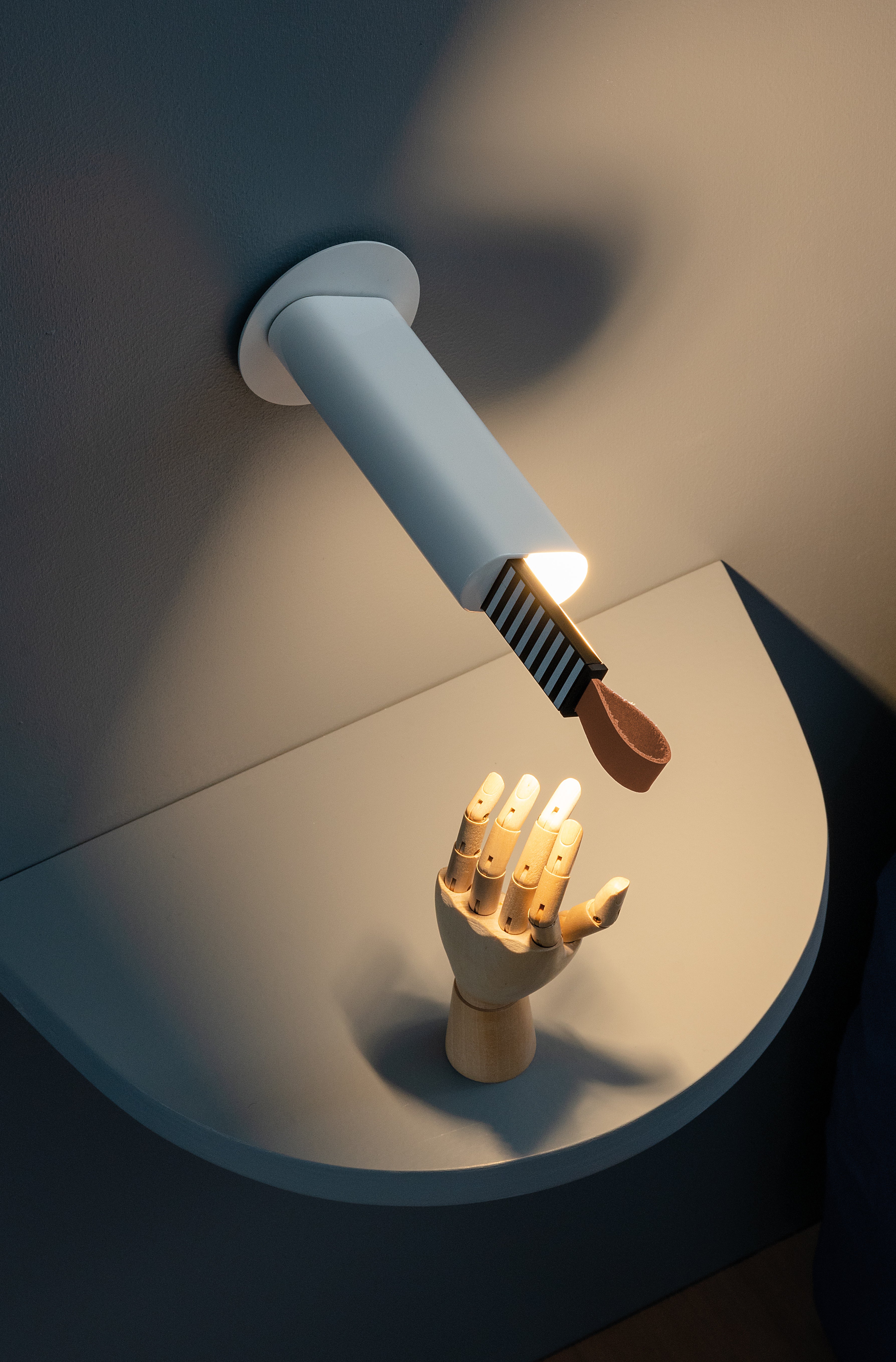 Wandlampe METRICA glänzend weiß