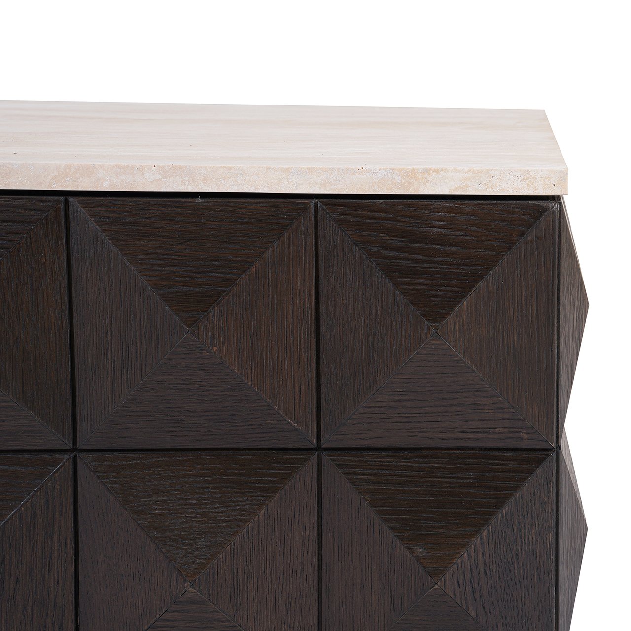 Couchtisch CLAREMONT braun mit beigem Tischplatte