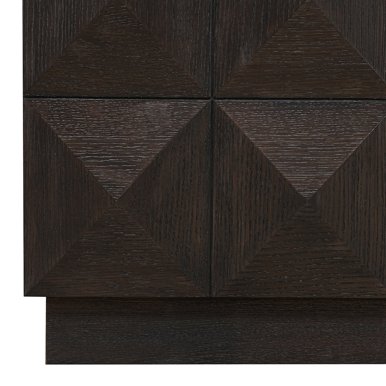 Hohe Kommode CLAREMONT braun mit beigem Stein