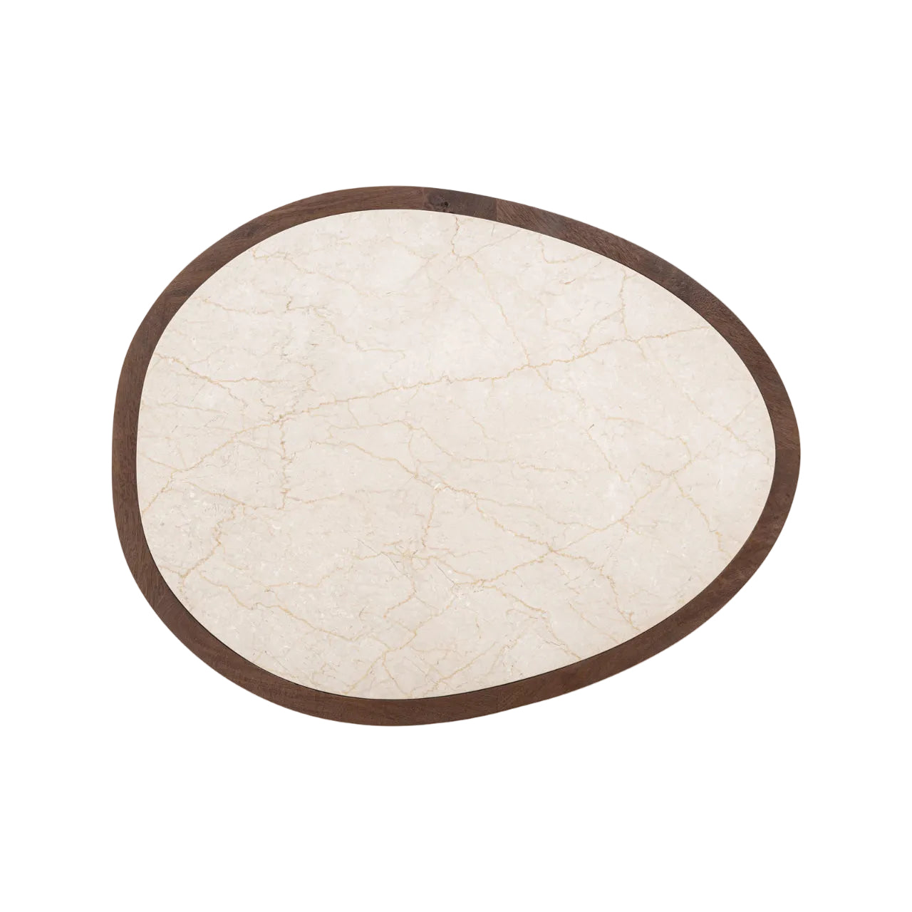 MELROSE Coffee Table in Mango Wood with Marble