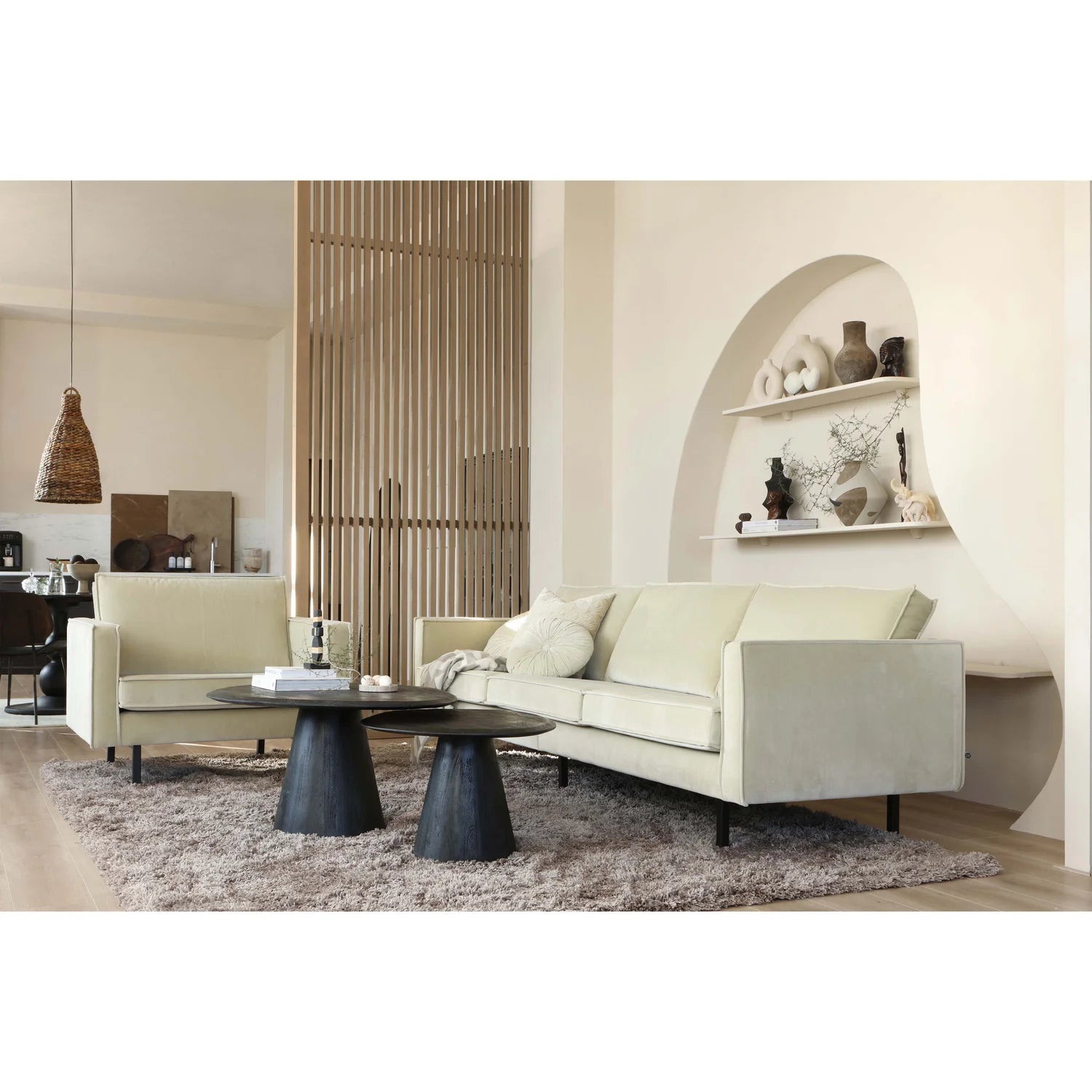 Couchtischposition schwarzer Mangoholz