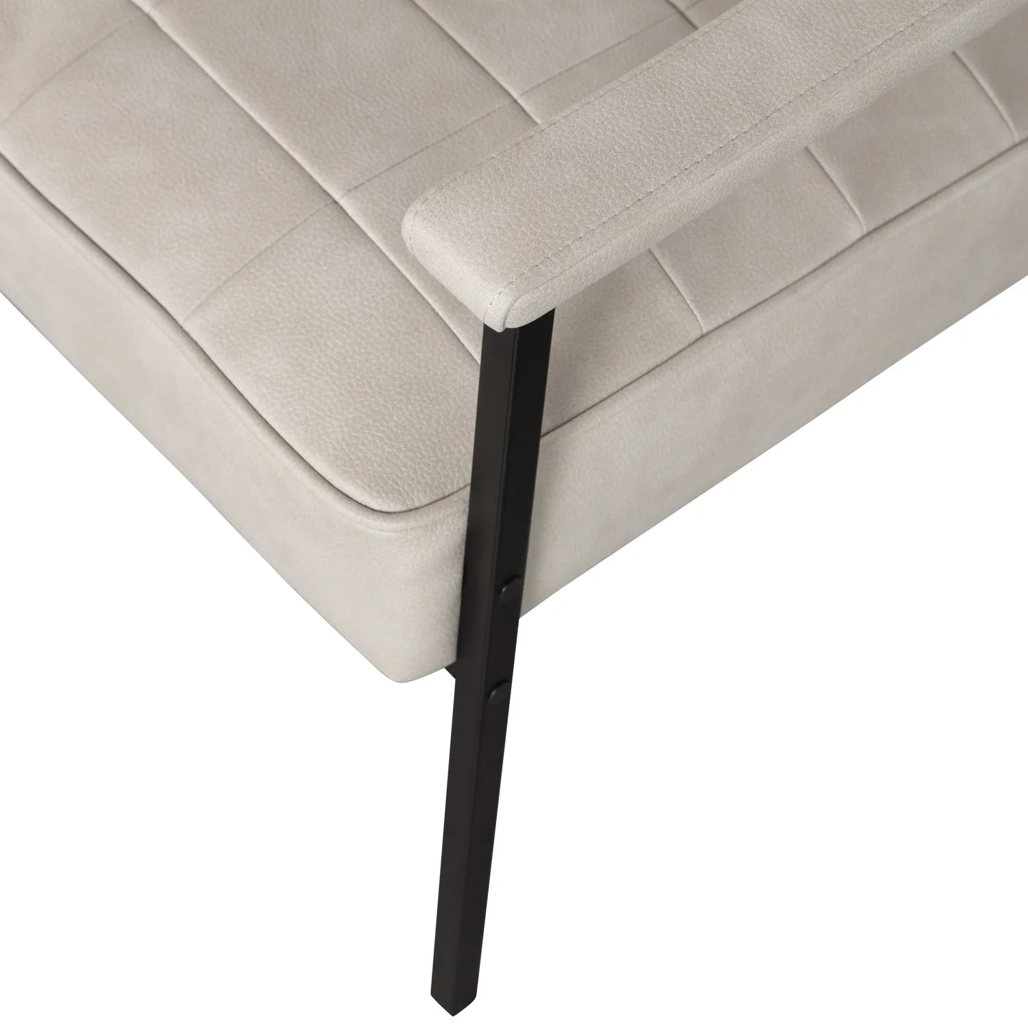 Chair patchwork gray -leather eco -leather