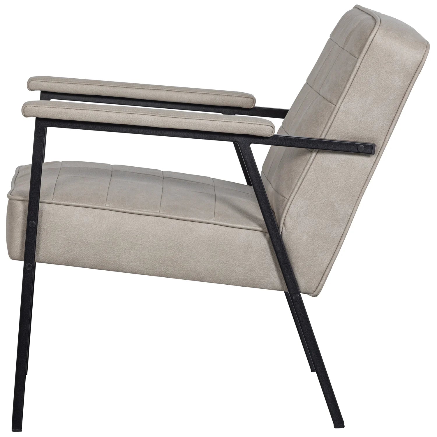 Chair patchwork gray -leather eco -leather