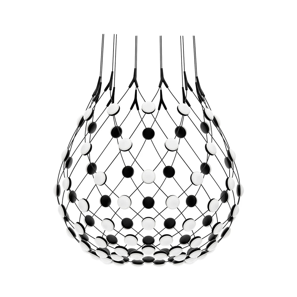 Black mesh hanging lamp