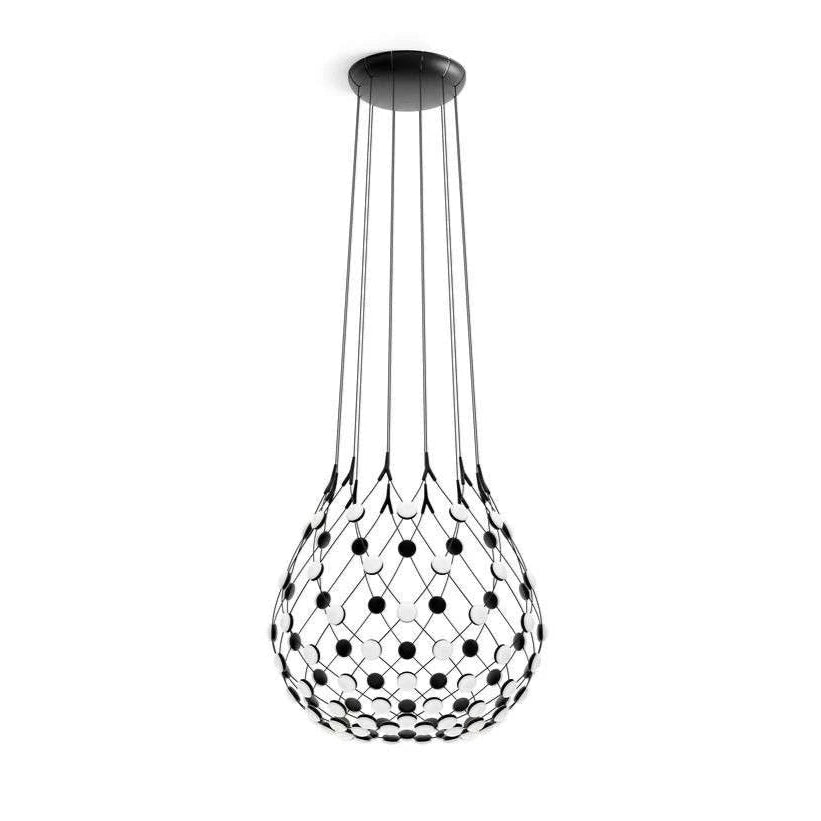 Black mesh hanging lamp