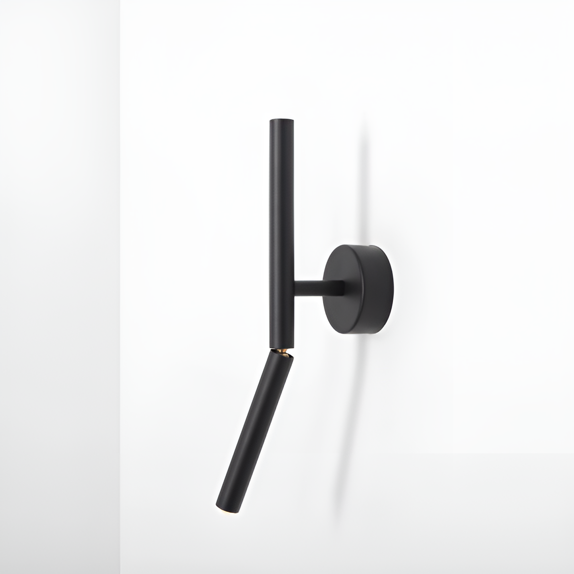Black stick wall lamp