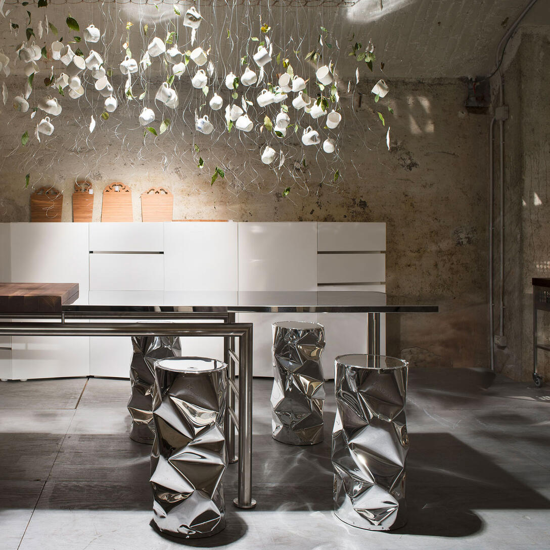 Hocker TAB.U silber