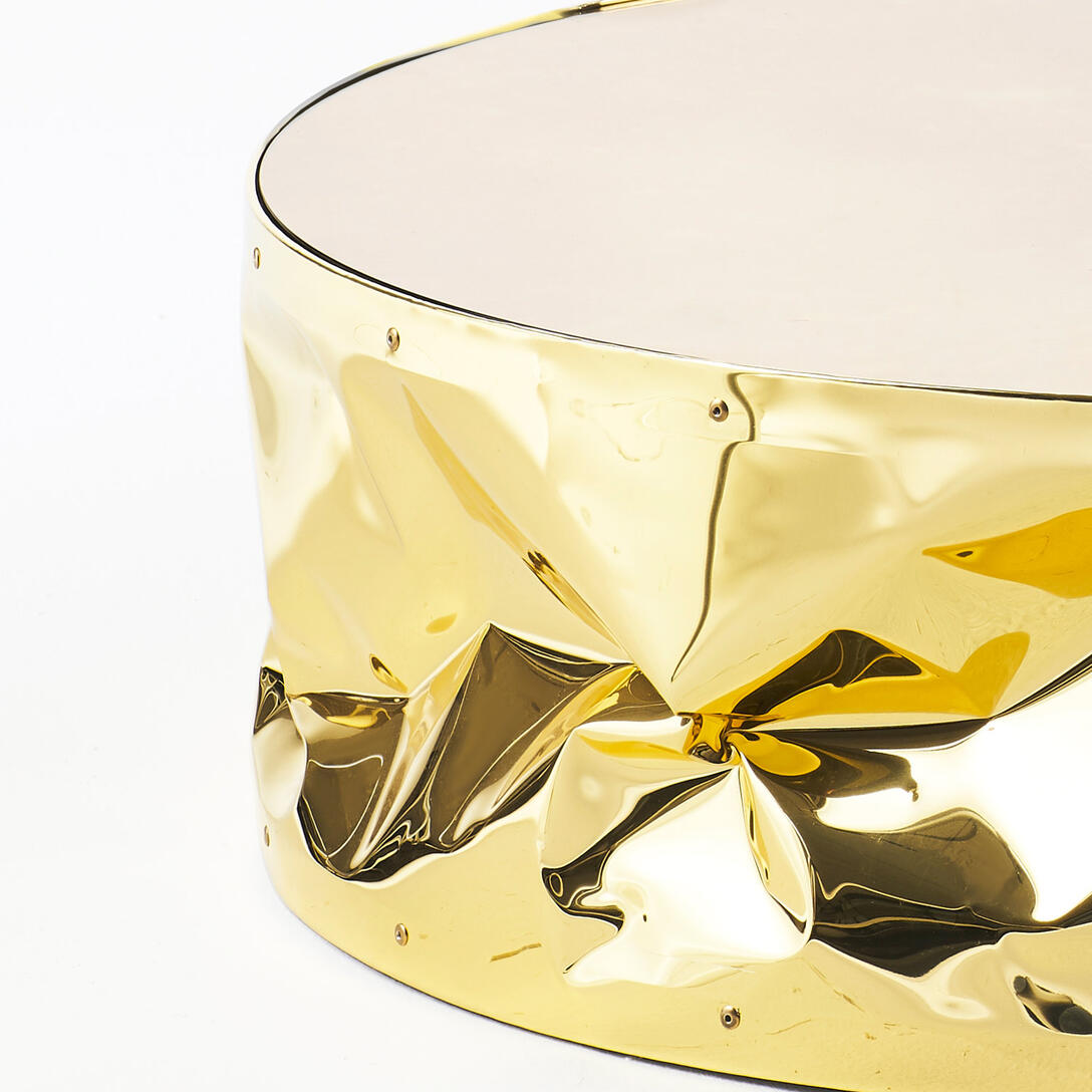 TAB.ULONE gold coffee table