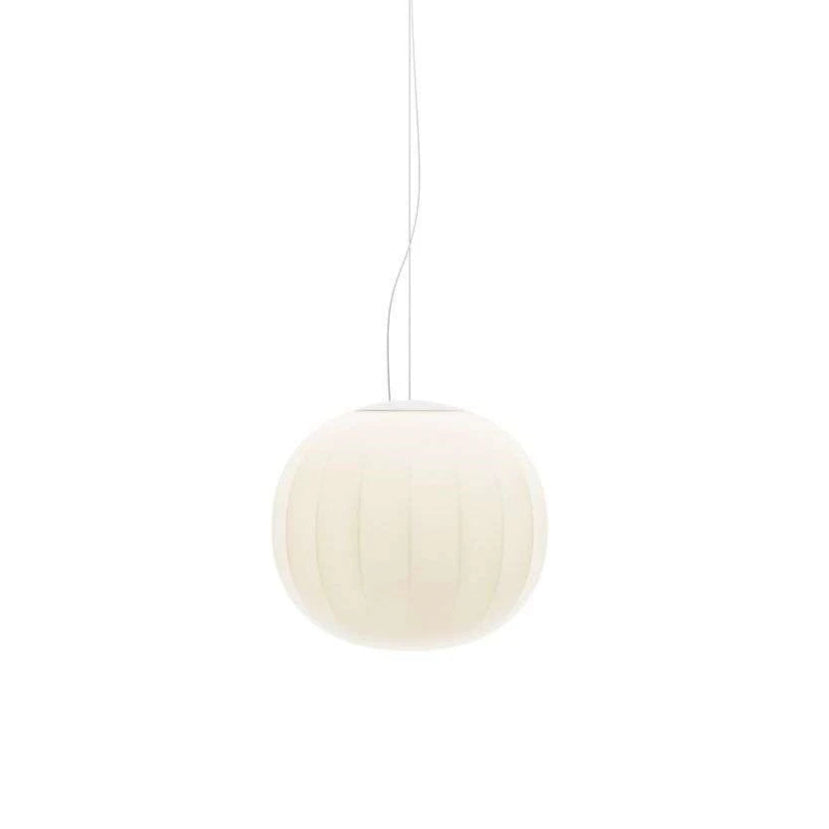 Solid white hanging lamp