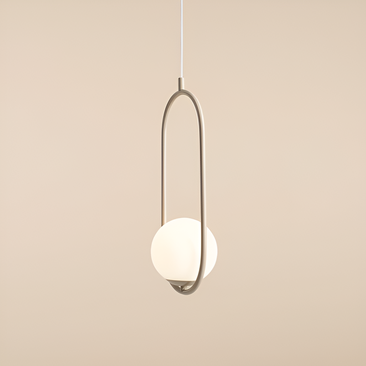 Hängelampe RIVA beige
