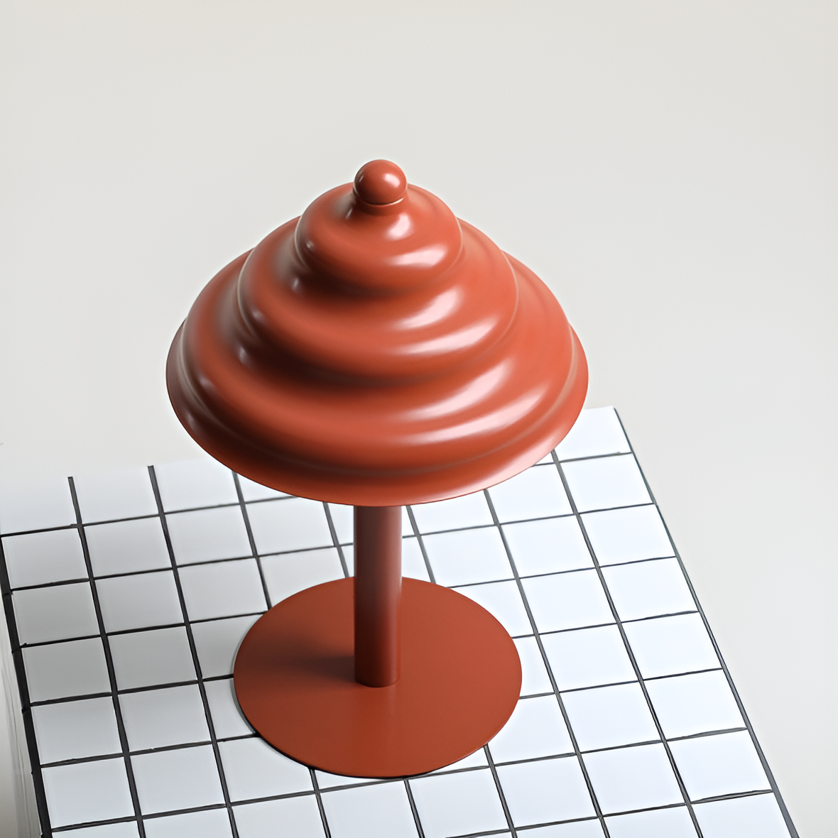 Table lamp brick wave