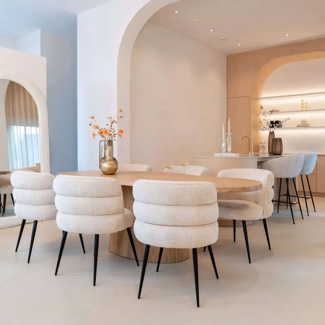 Ovaler Tisch FICTUS beige