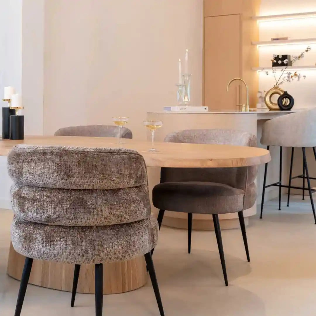 Ovaler Tisch FICTUS beige