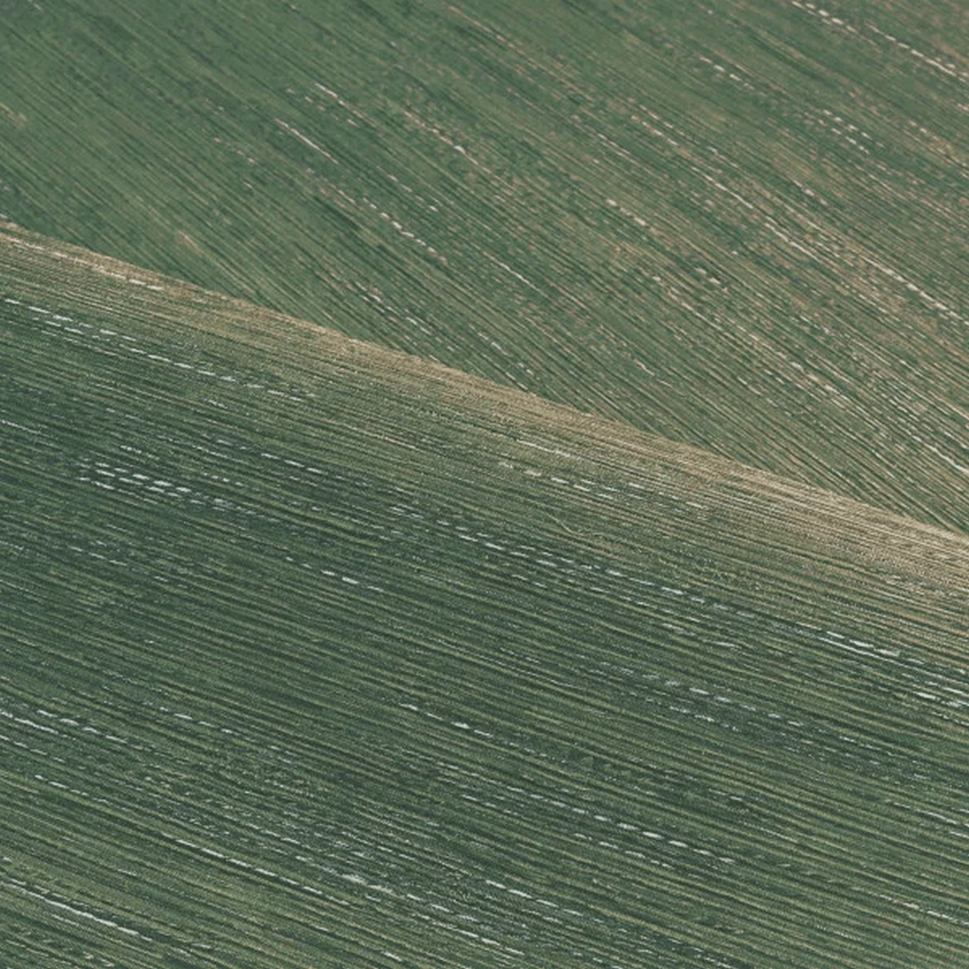 Strukturierte Tapete, die Jacquardstoff imitiert TATAMI - ÉMERAUDE smaragdgrün