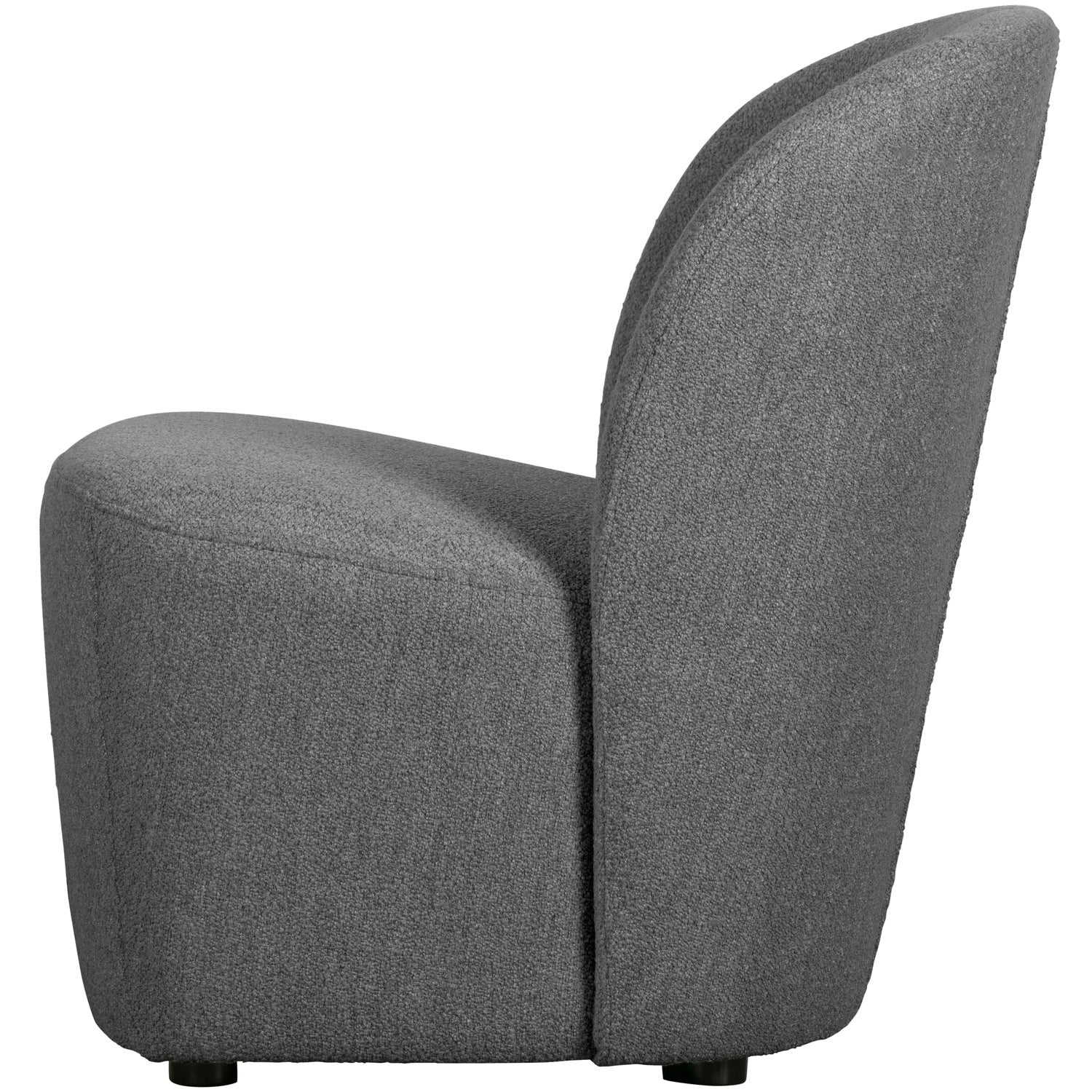 LOFTY Armchair in Dark Gray Boucle