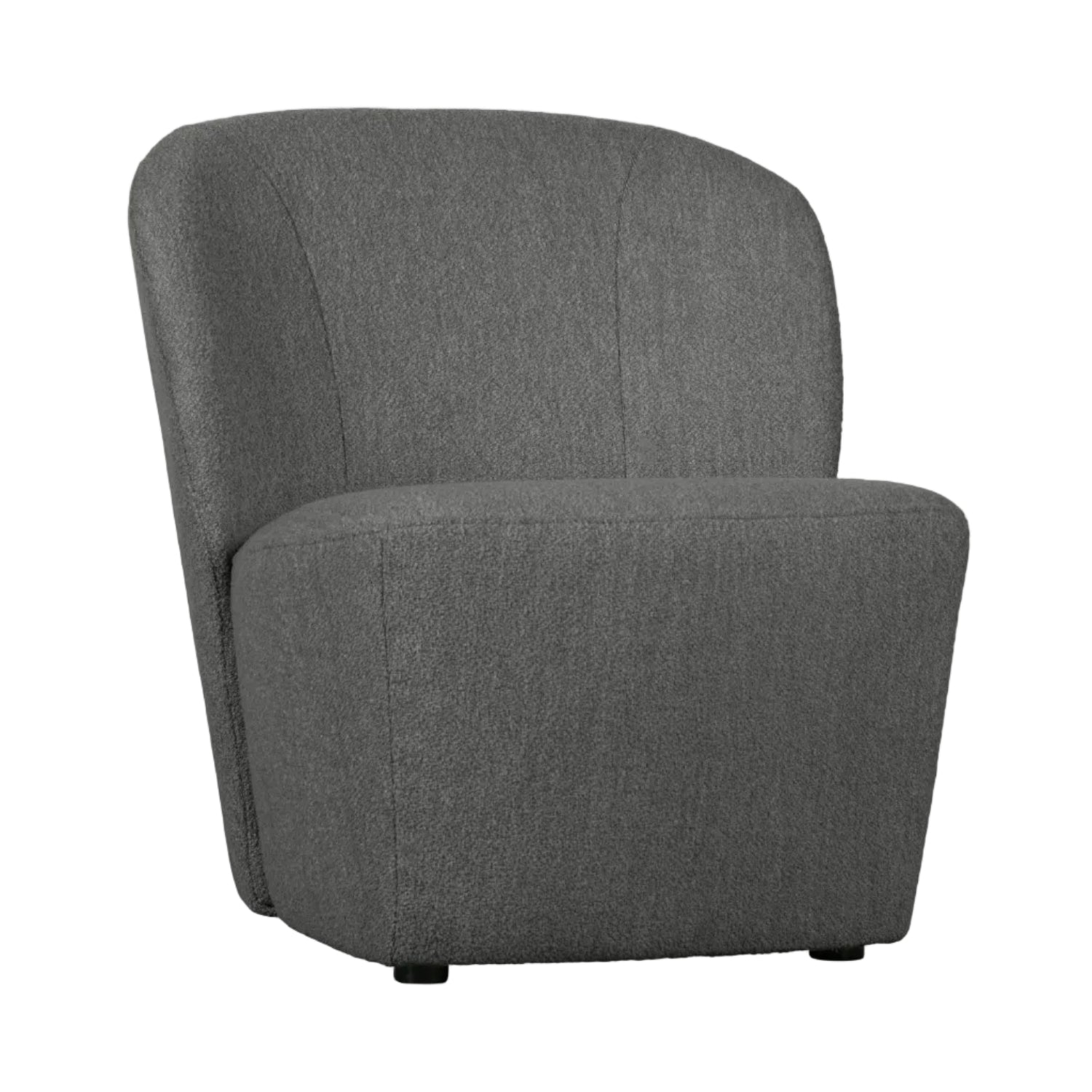 LOFTY Armchair in Dark Gray Boucle