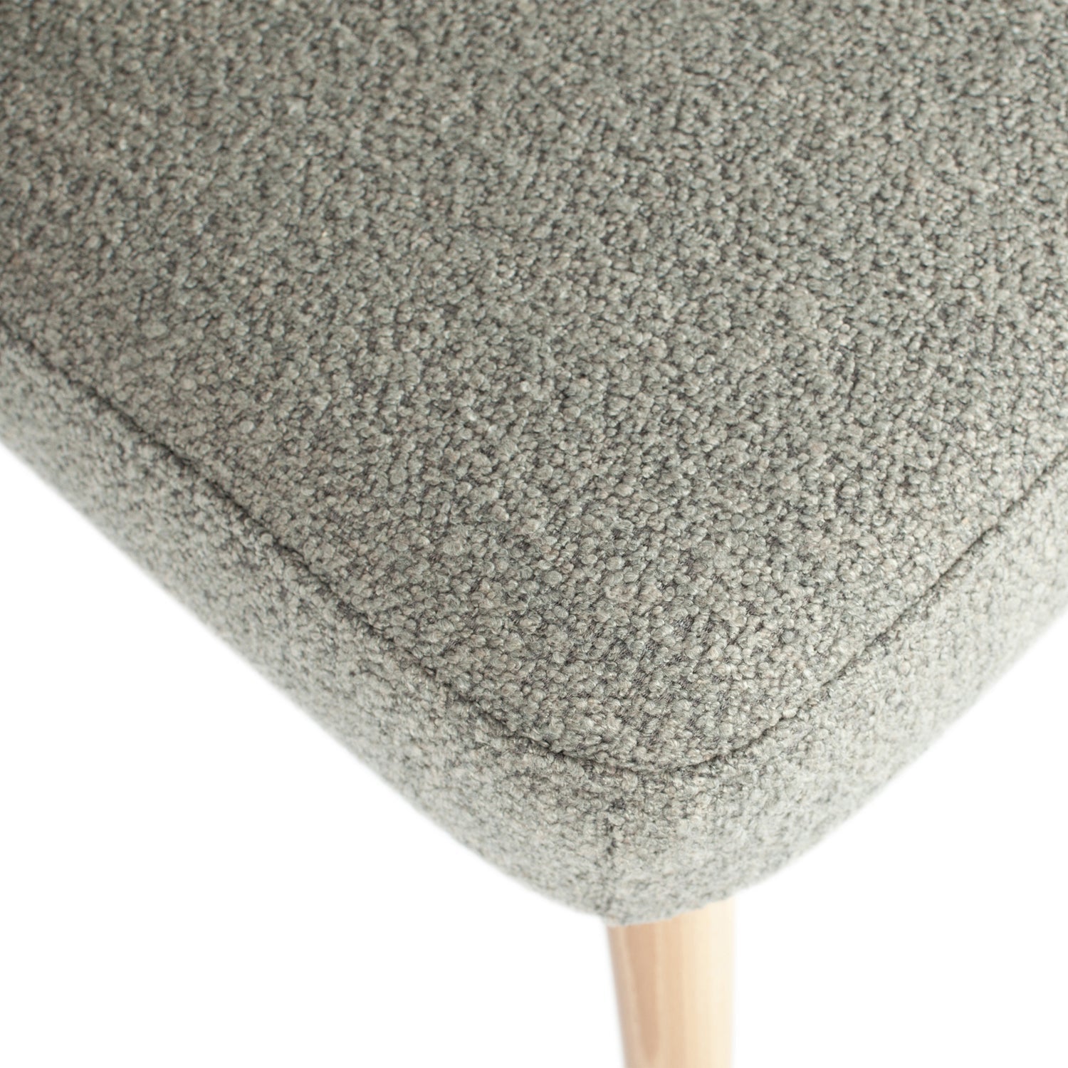 FORCE light gray bouclé chair [Amelia]