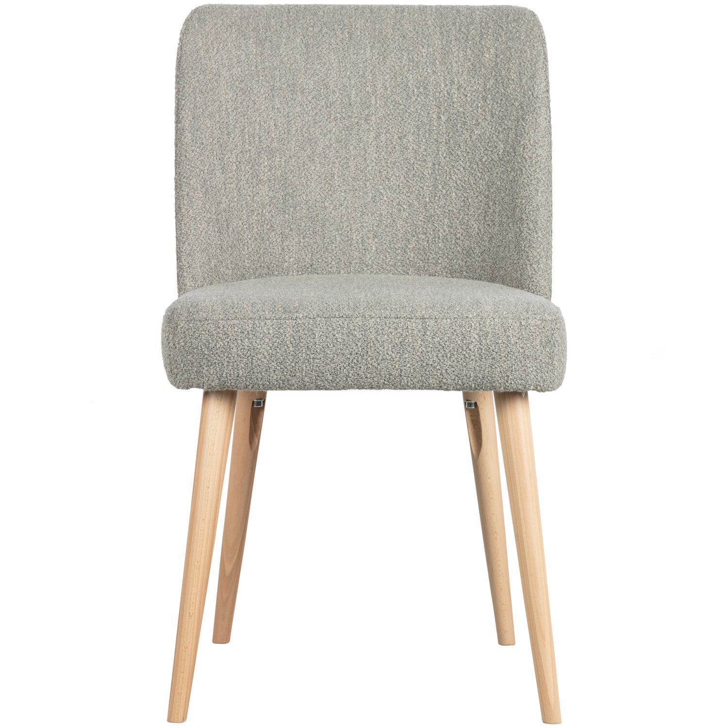 FORCE light gray bouclé chair [Amelia]
