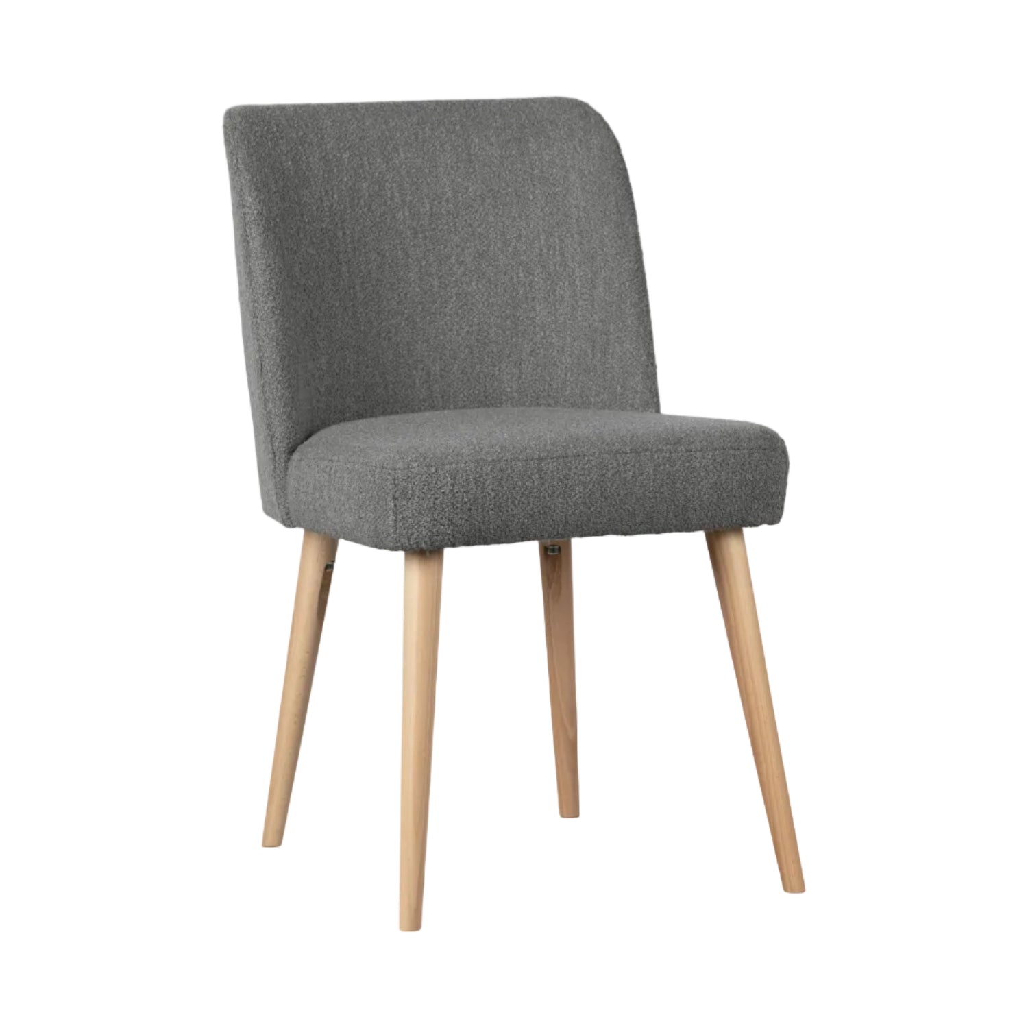 FORCE Chair gray bouclé [Amelia]