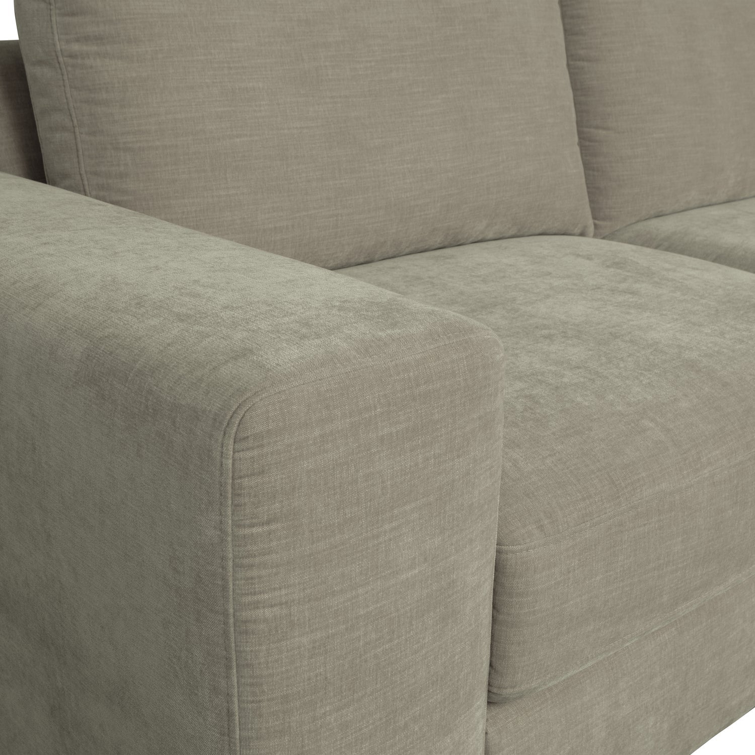 Sofa FAMILY - Endmodul links warmes Grau