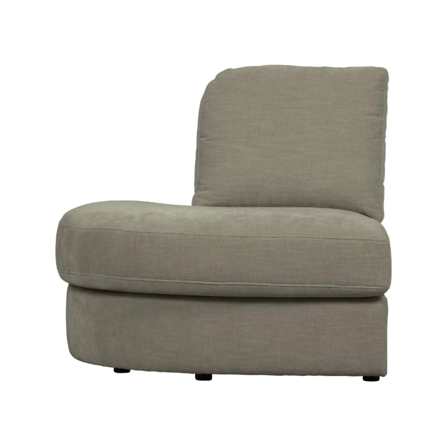 Sofa FAMILY - left open element warm gray [Amelia]