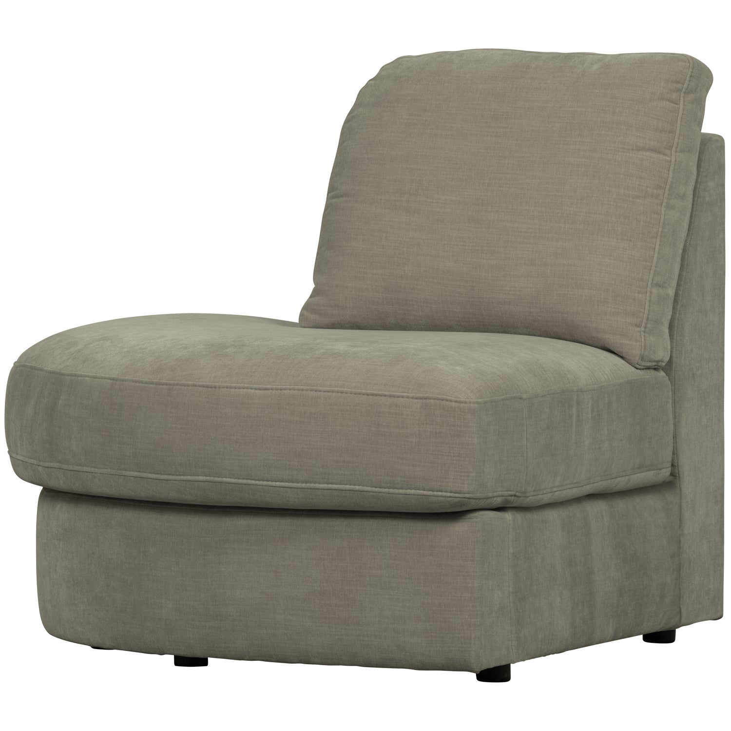 Sofa FAMILY - left open element warm gray [Amelia]